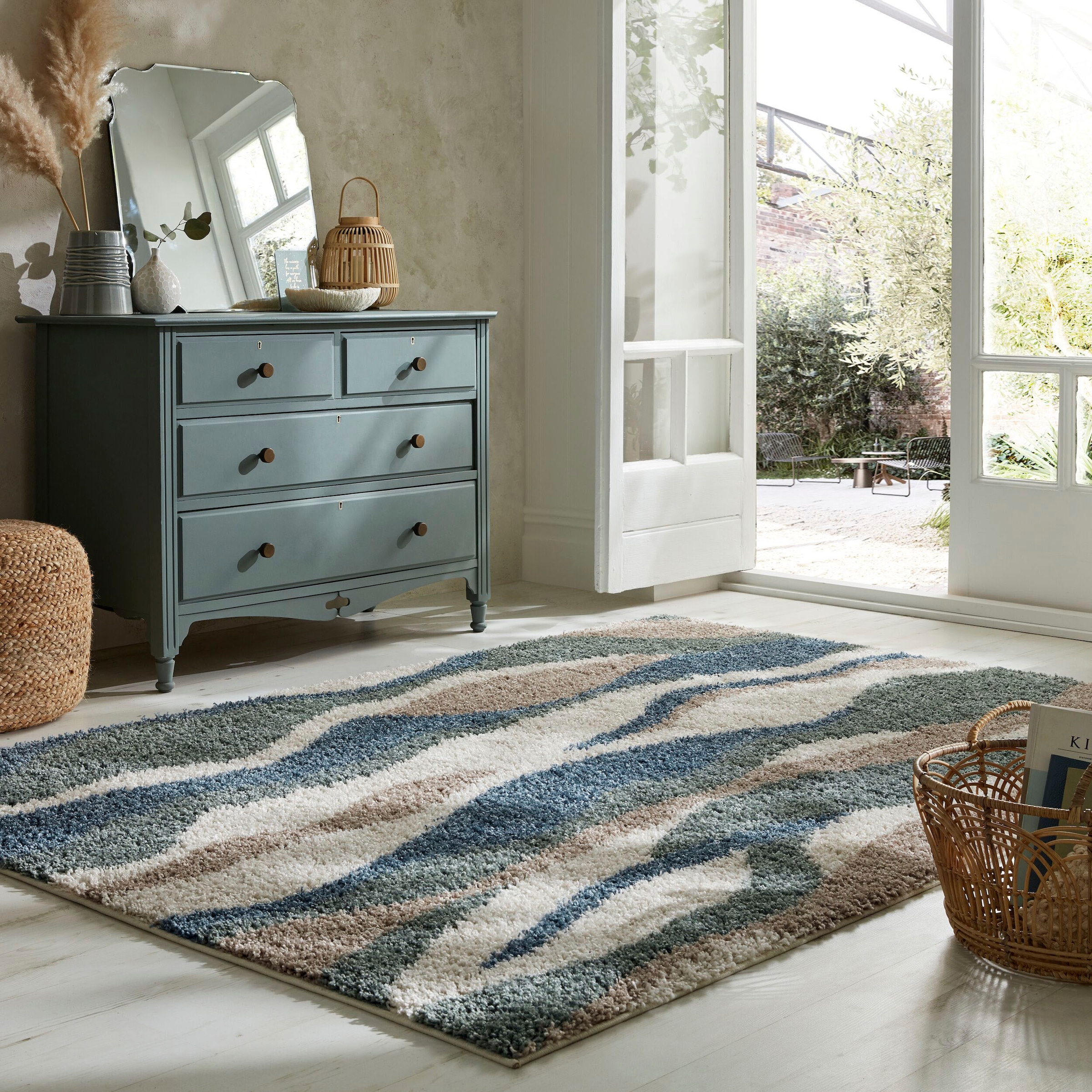 FLAIR RUGS Hochflor-Teppich »STREAM«, rechteckig, 30 mm Höhe günstig online kaufen