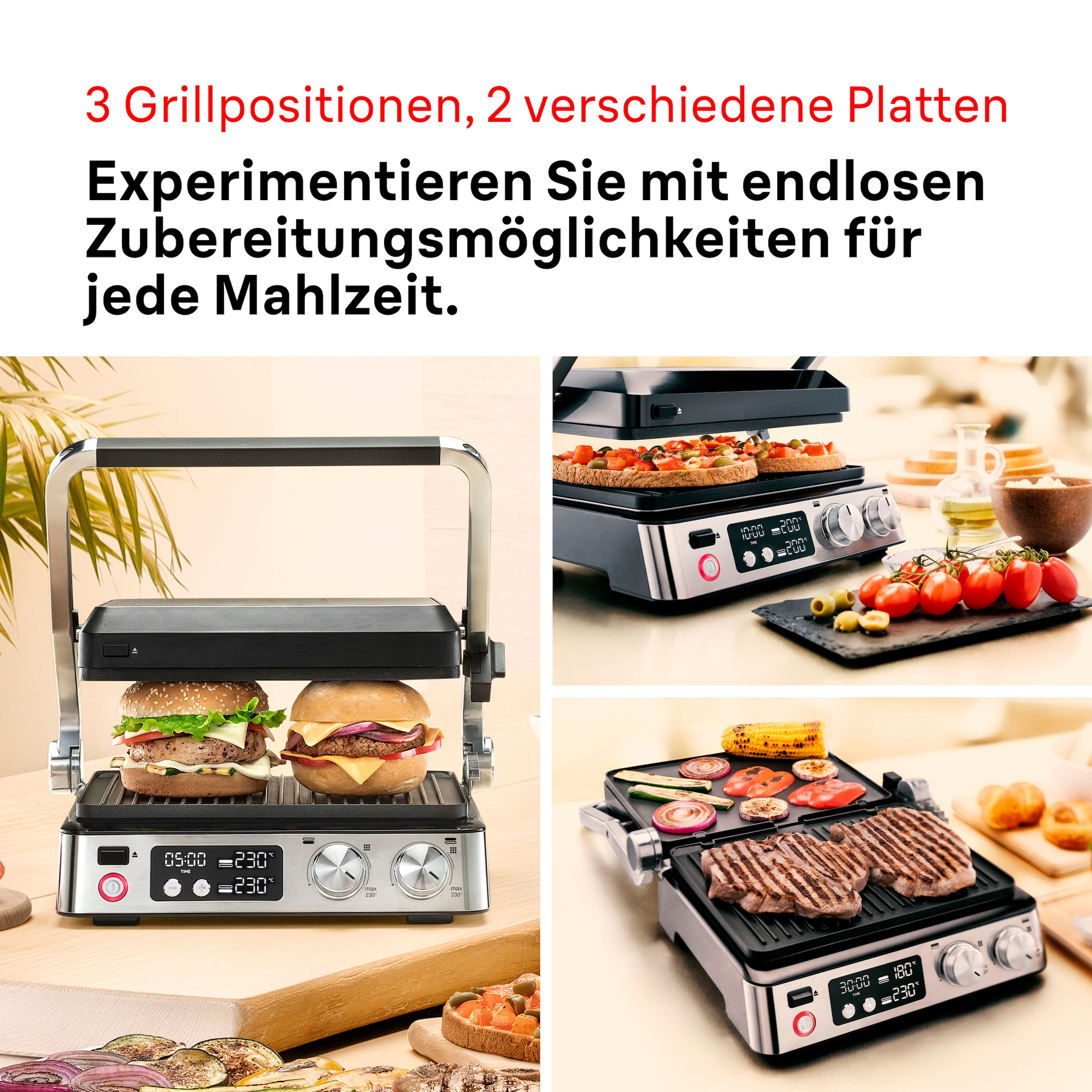 Braun Kontaktgrill »Multigrill 7 CG 7040 silber«, 2000 W