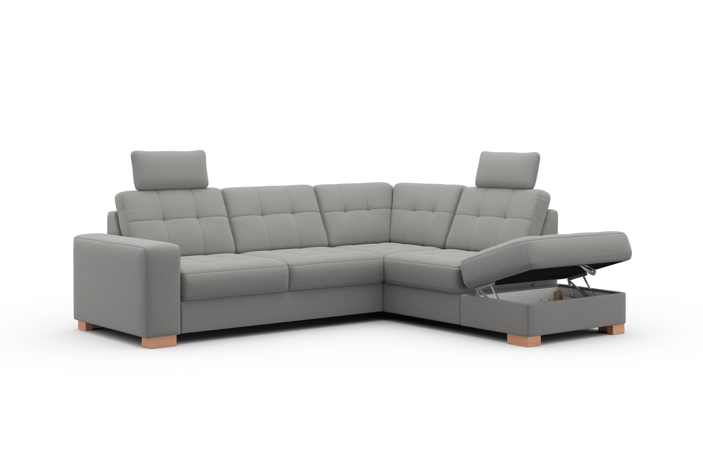 sit&more Ecksofa »Quincy L-Form«, wahlweise mit Bettfunktion und Bettkasten