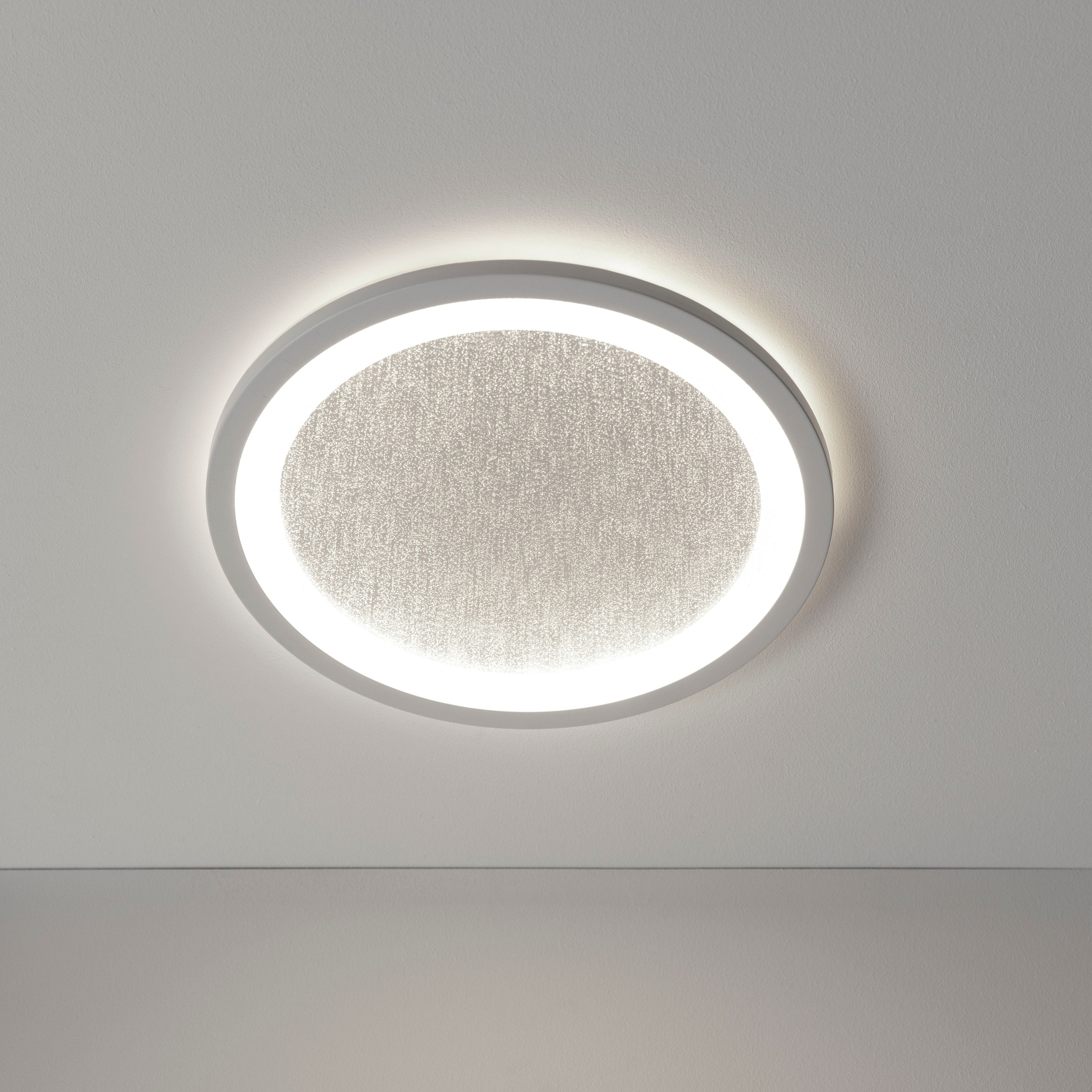 BreLight LED Deckenleuchte »Tanida«, LED-Deckenlampe mit Glitzereffekt, 22 W, 2200 lm, 4000 K, weiß