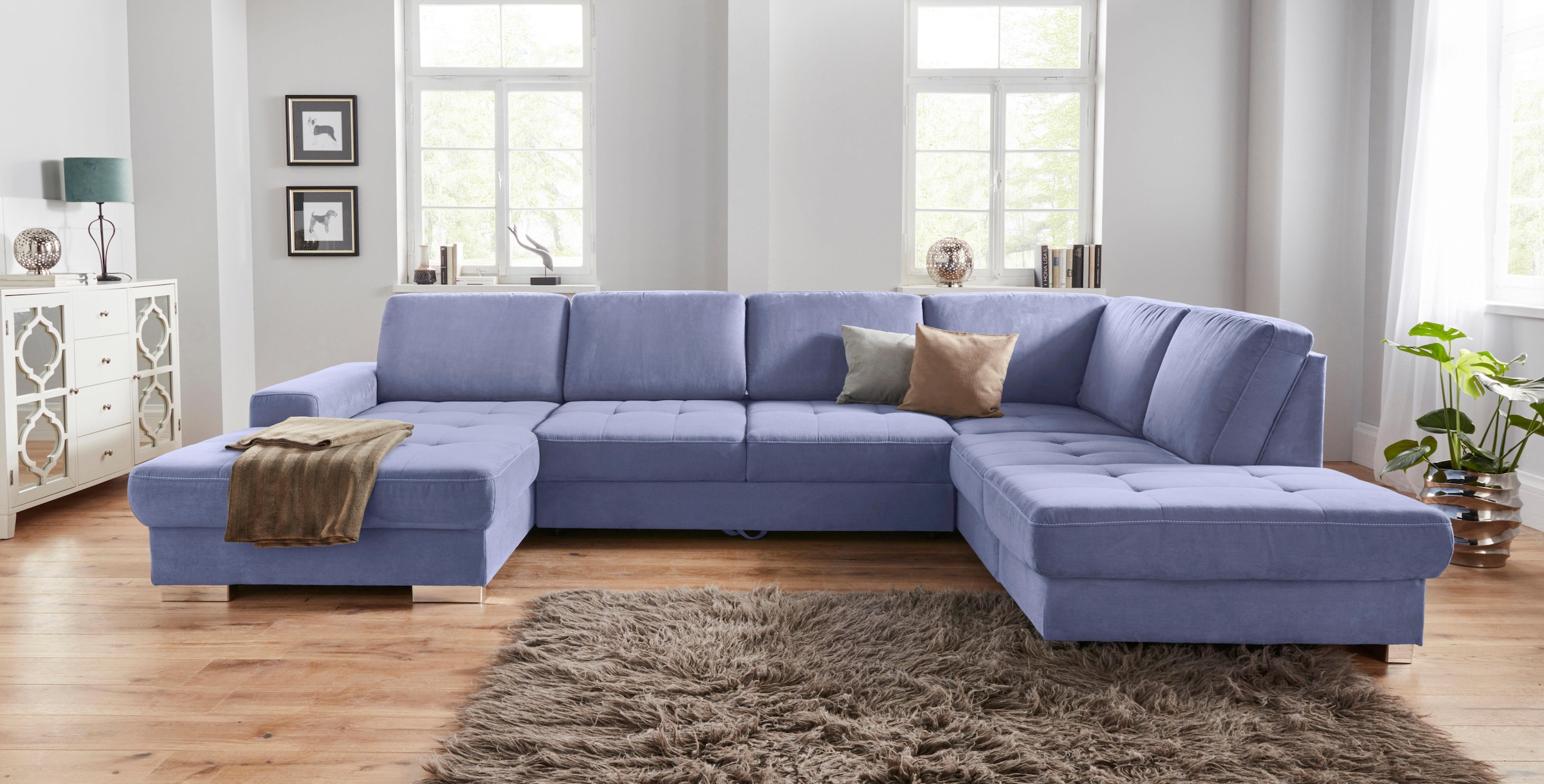 sit&more Wohnlandschaft »Santorini U-Form«, mit Federkern und Sitztiefenver günstig online kaufen
