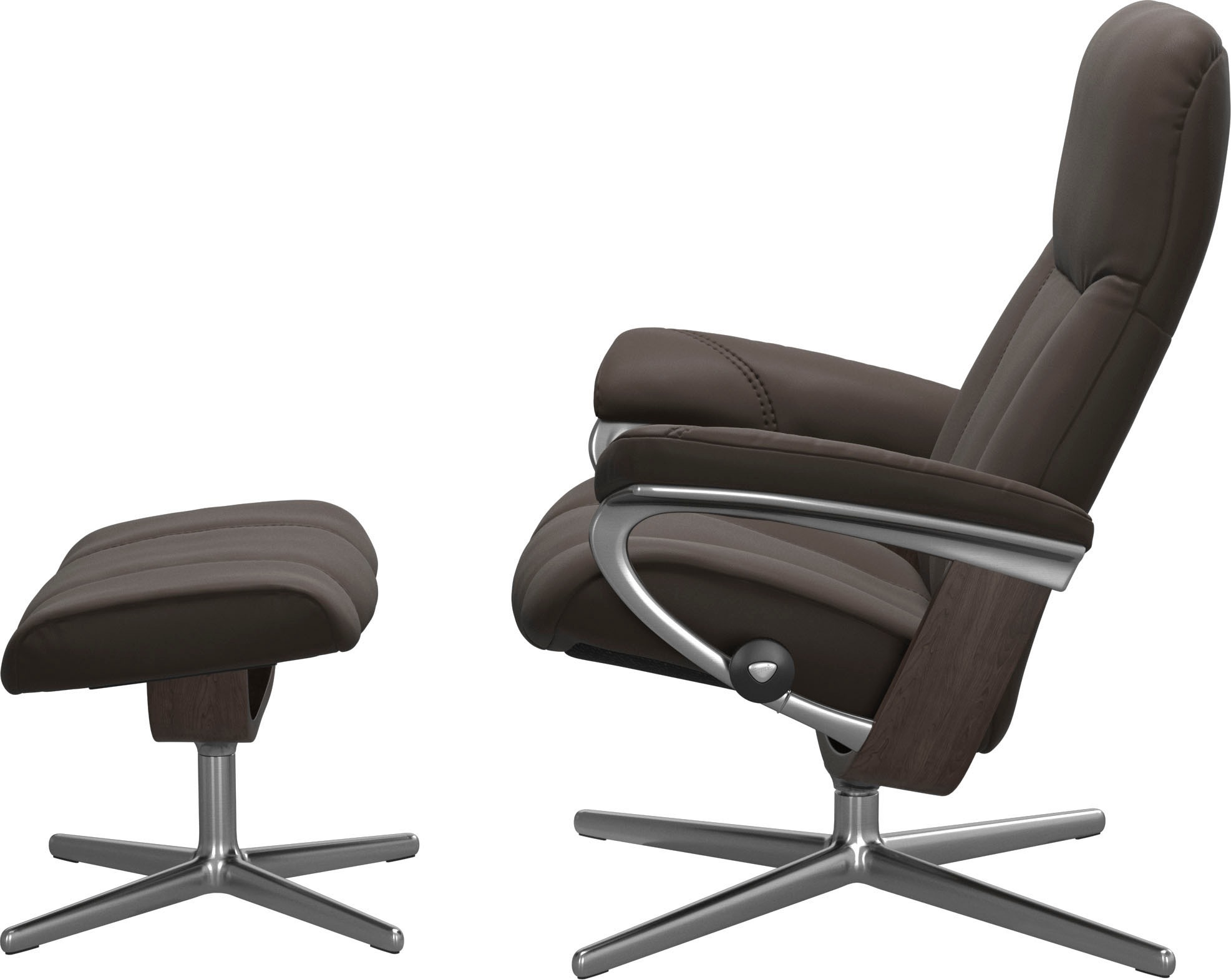Stressless® Relaxsessel »Consul«, mit Cross Base, Größe S, M & L, Holzakzent Wenge