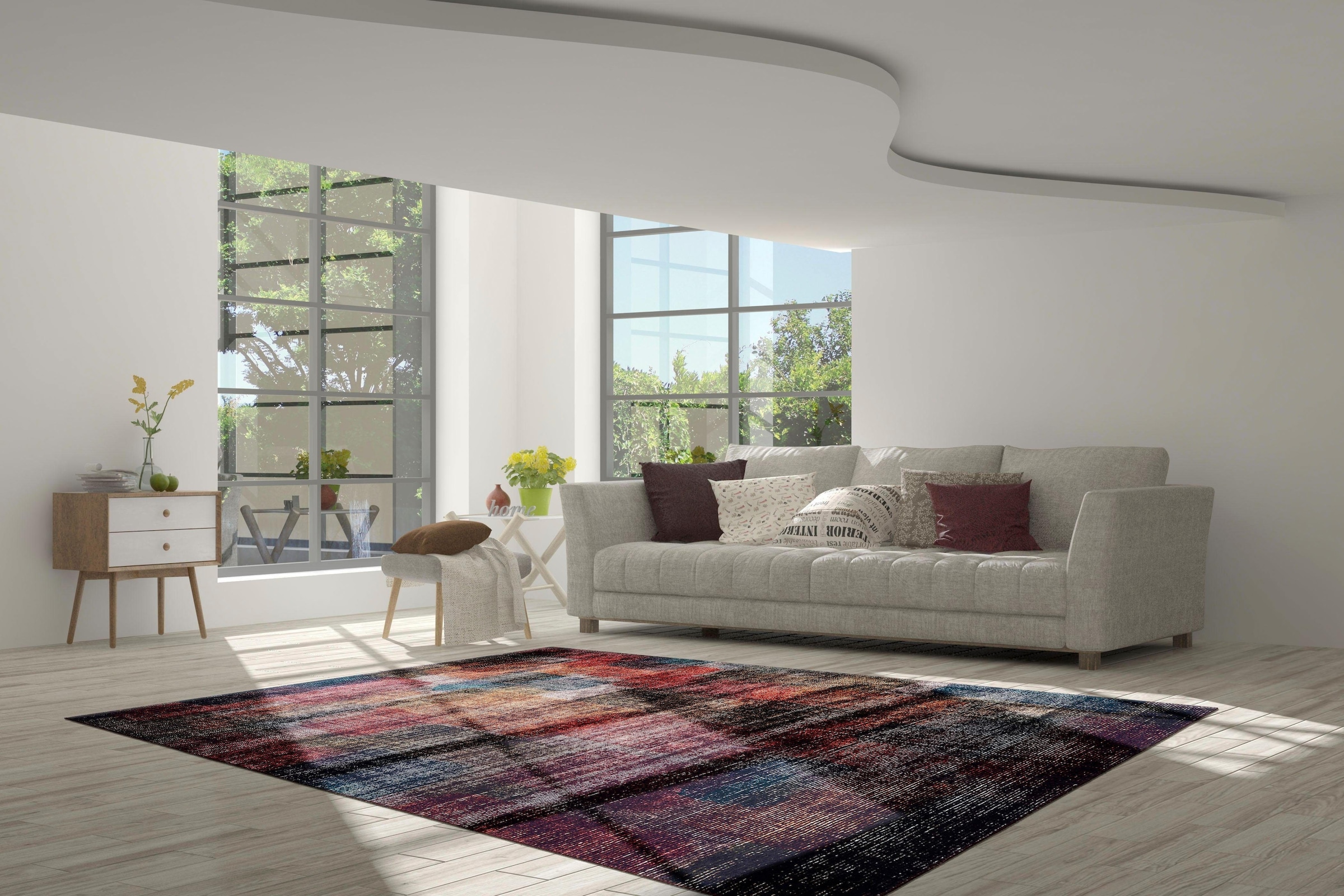 calo-deluxe Teppich »Castor 150«, rechteckig, 6 mm Höhe, Kurzflor, Wohnzimmer