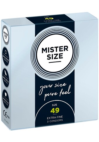 MISTER SIZE Kondome »49 mm«, (Packung), hauchdünne Wandstärke kaufen