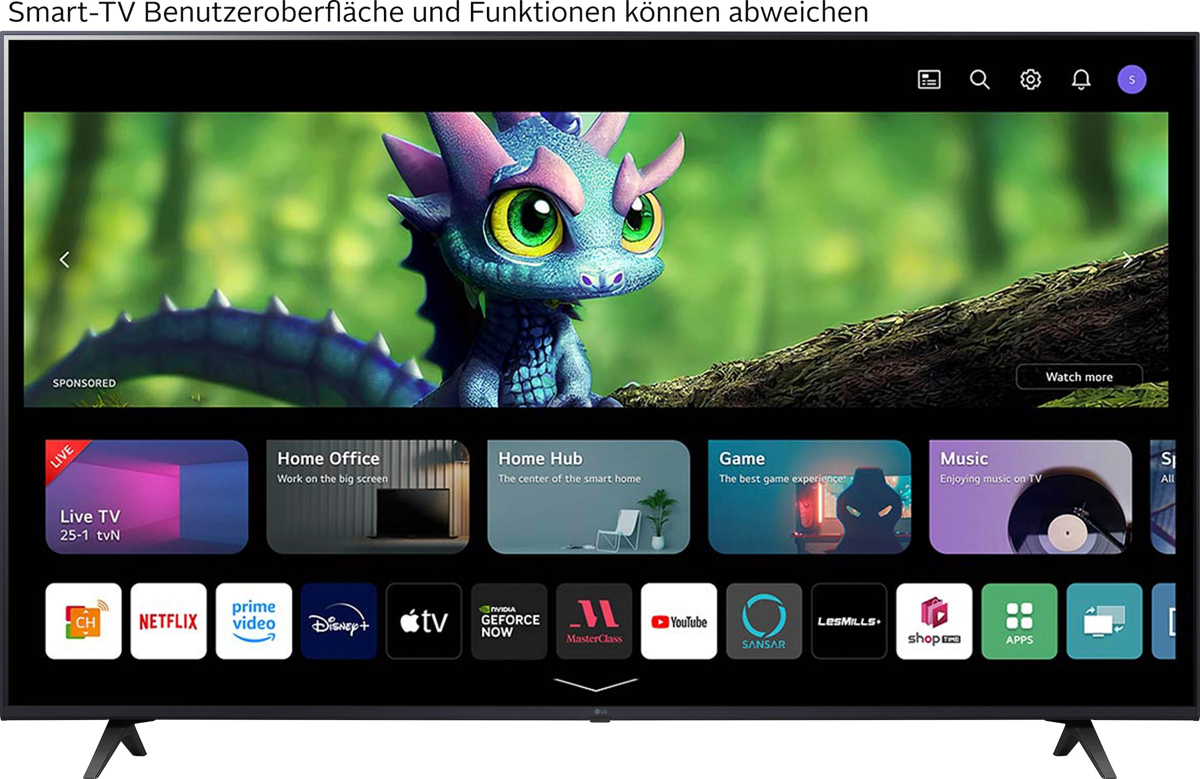 LG LED-Fernseher »50UR80006LJ«, 4K Ultra HD, Smart-TV, UHD,α5 Gen6 4K AI-Prozessor,HDR10,AI Sound Pro,Filmmaker Mode