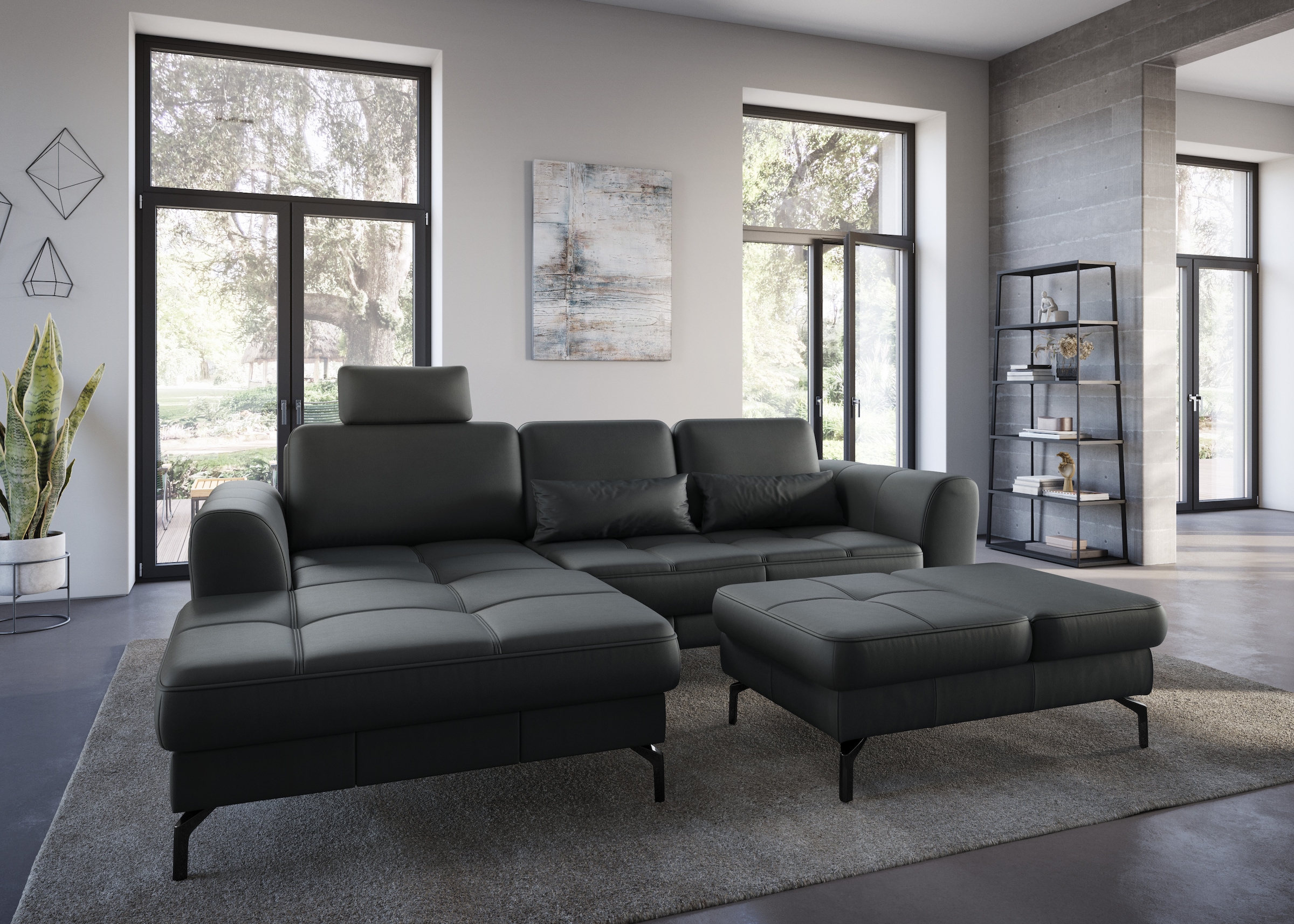 sit&more Ecksofa »Bendigo L-Form«, inklusive Sitztiefenverstellung, Bodenfr günstig online kaufen