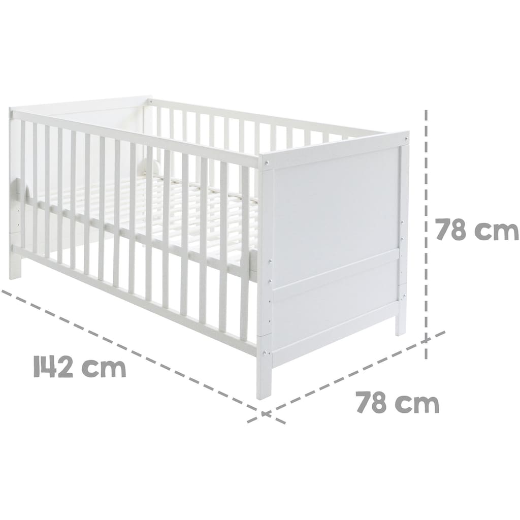 roba® Komplettbett »Sternenzauber, weiß«, (7 tlg.)