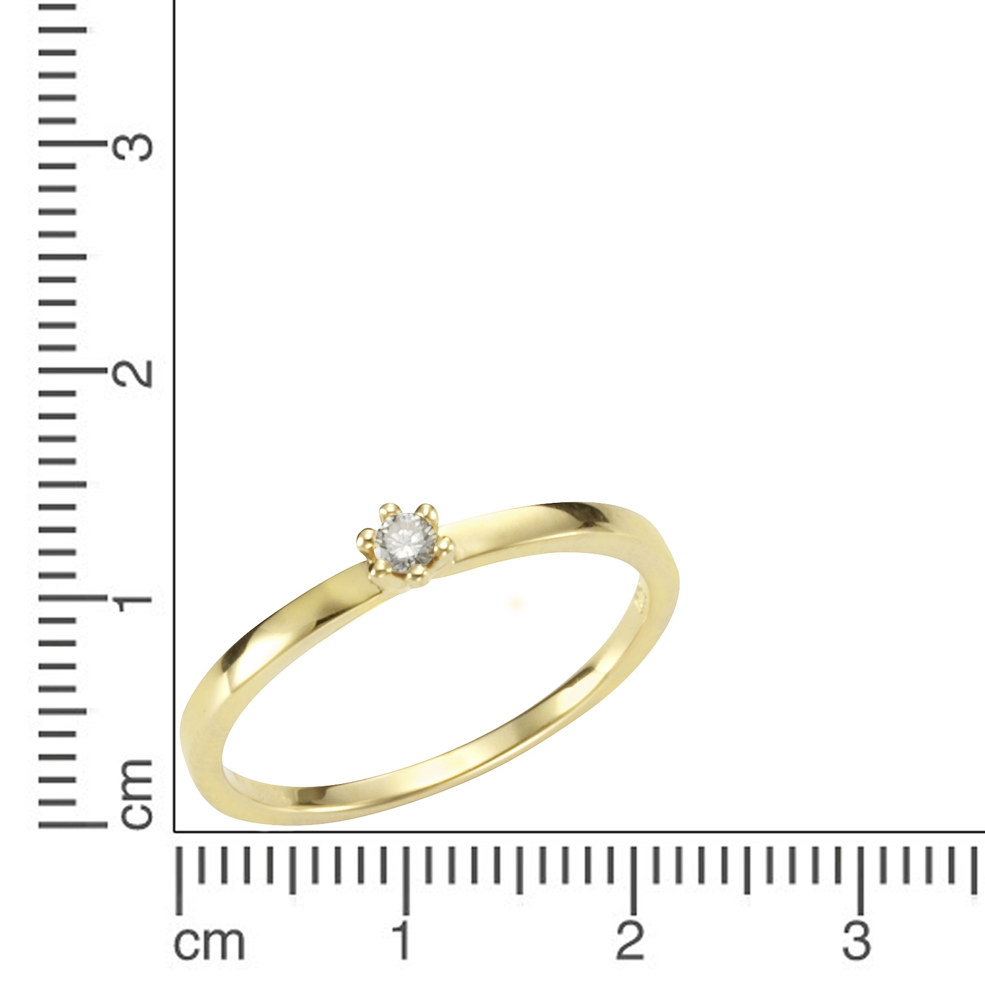 Orolino Fingerring »Gold 585 mit Brillant 0,05ct.«