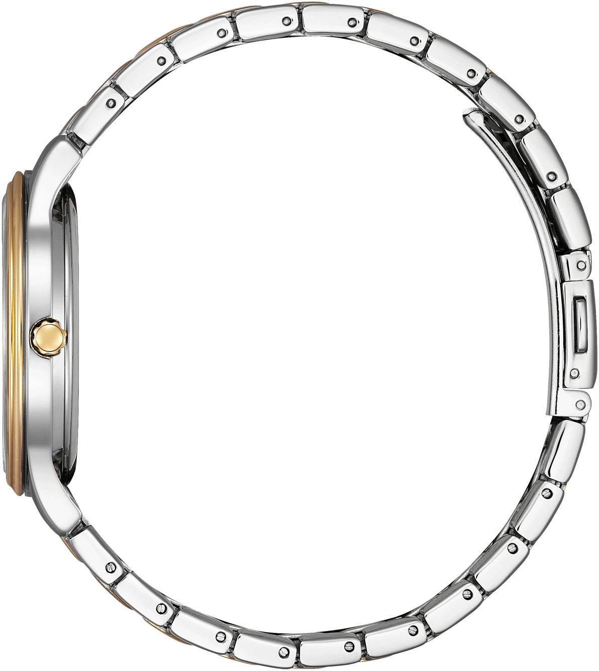 Citizen Solaruhr, Armbanduhr, Damenuhr, Edelstahlarmband, Batterie-Entladungsanzeige