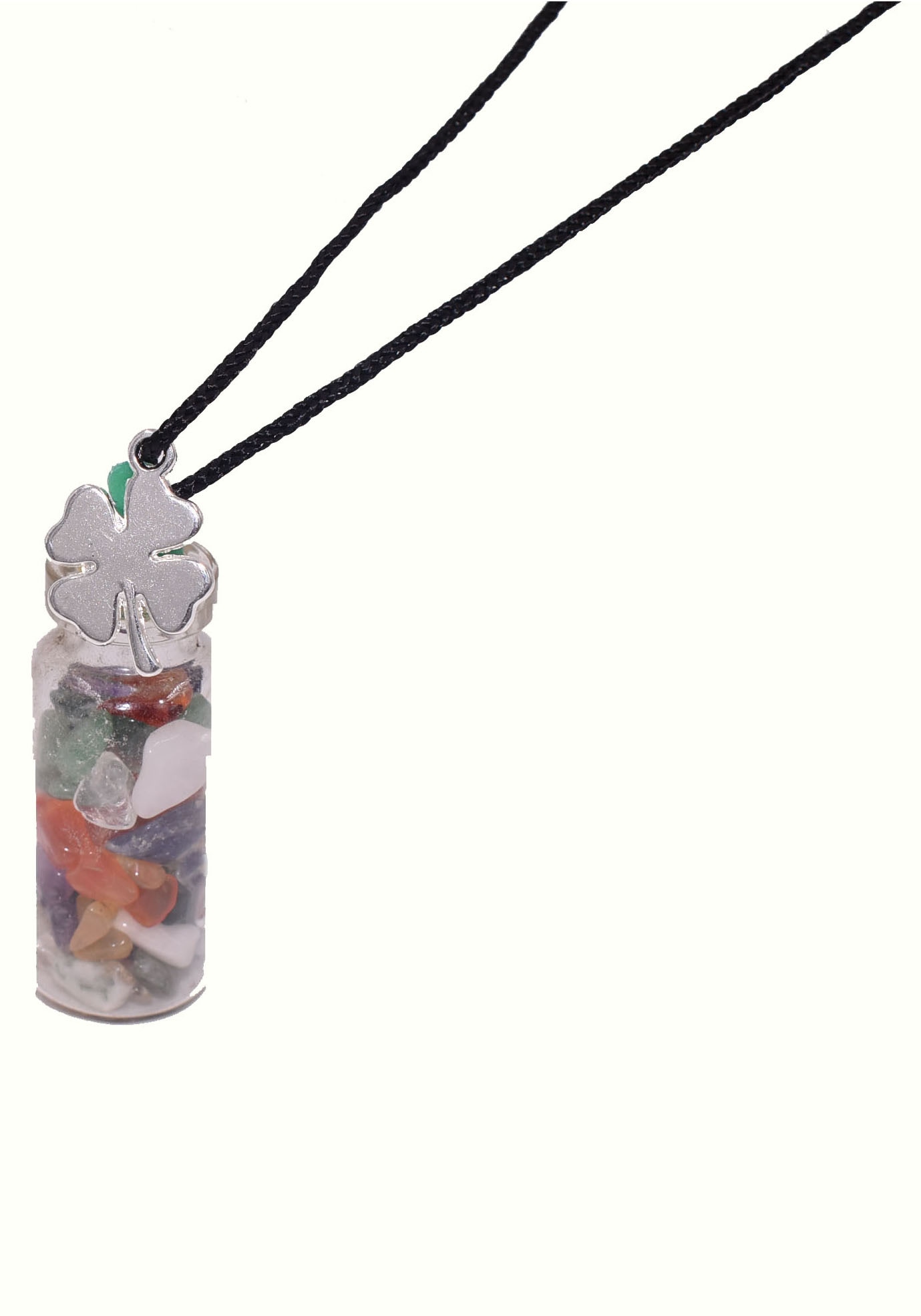 Firetti Kette mit Anhänger »Schmuck Geschenk Glücksflasche«, (Set, 3 tlg.), Made in Germany - mit Achat