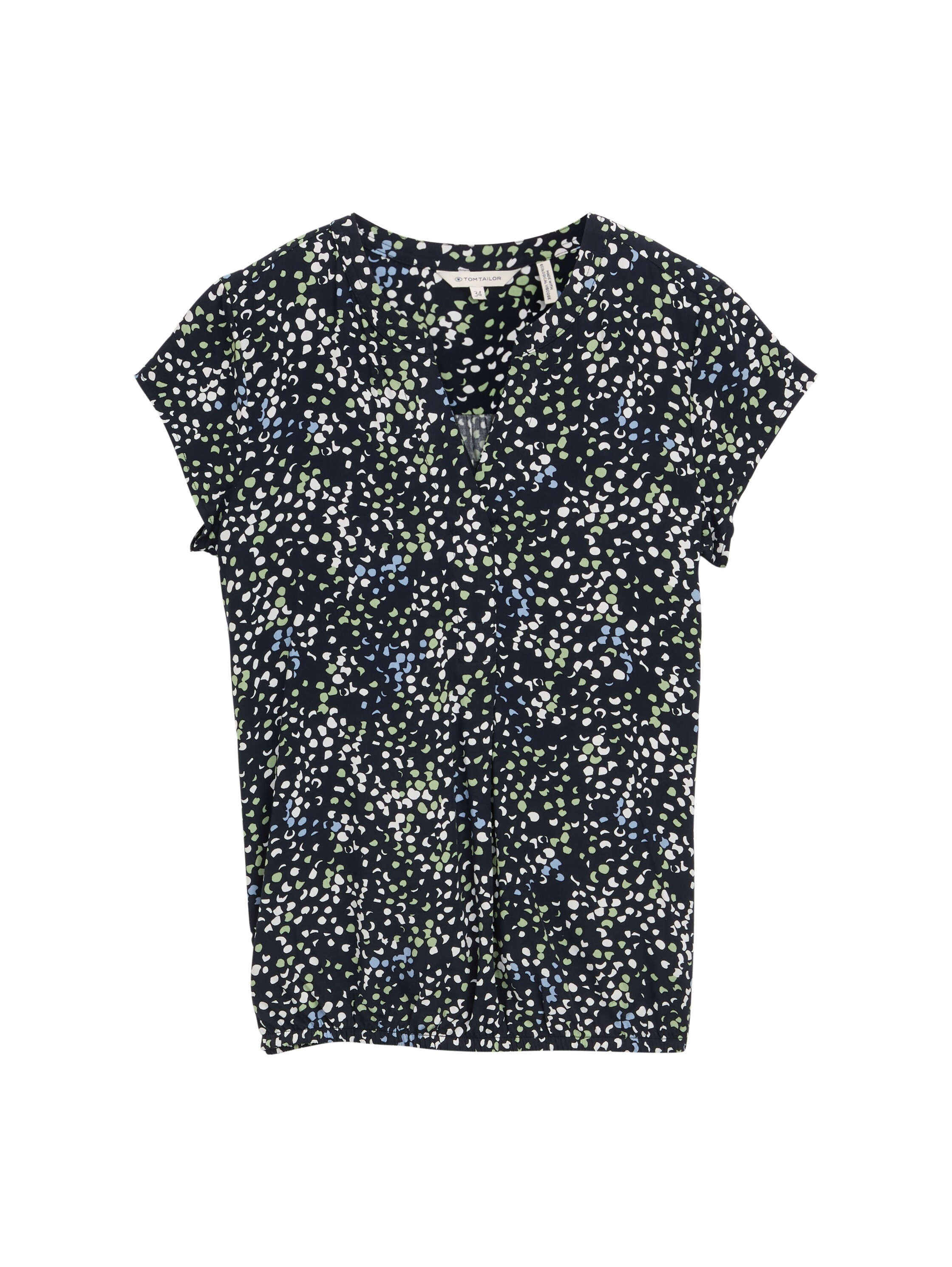 TOM TAILOR Kurzarmbluse mit grafischem Muster