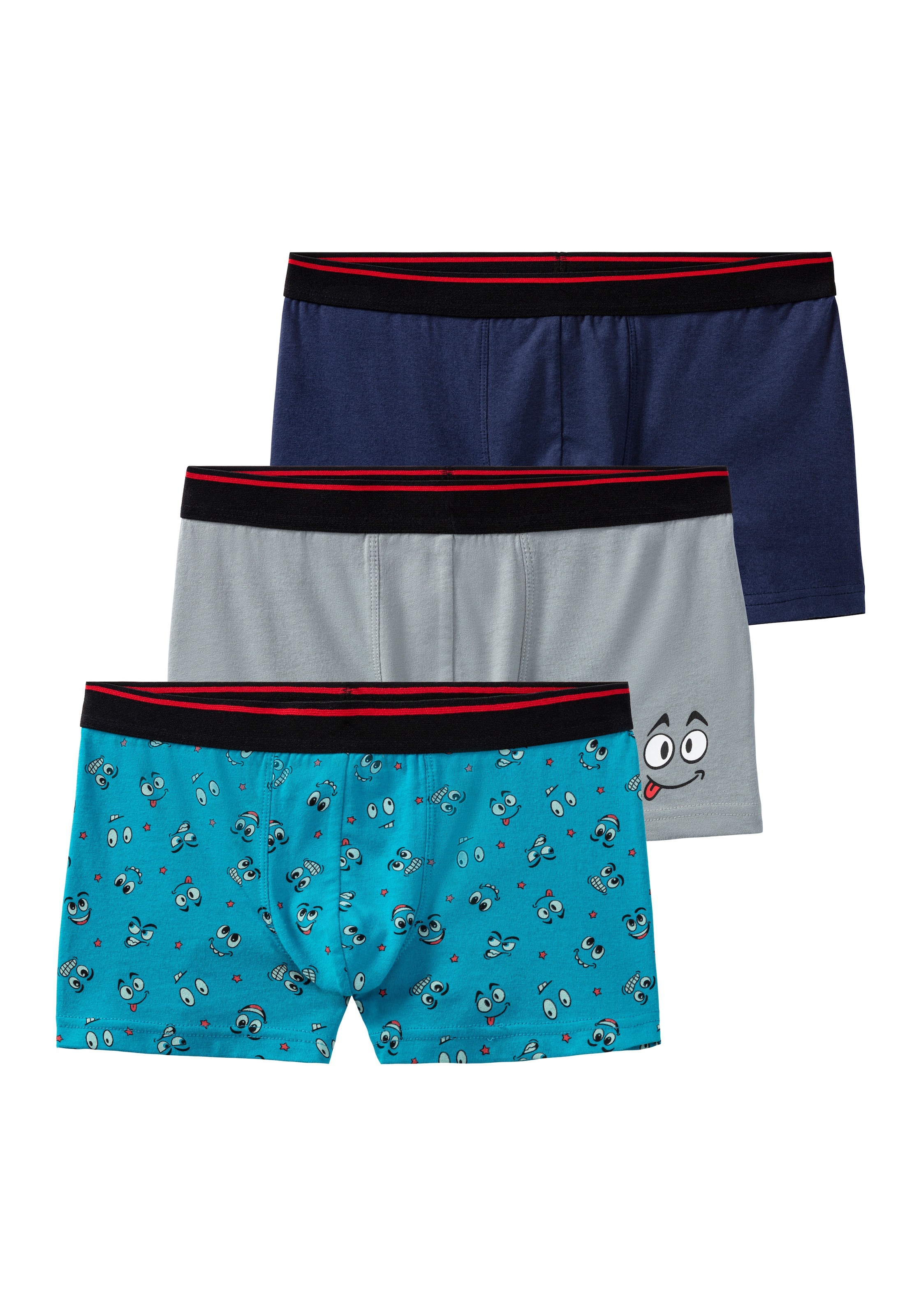 AUTHENTIC LE JOGGER Boxer »Boxershorts für Jungen«, 3 Stk. mit witzigen Pri günstig online kaufen