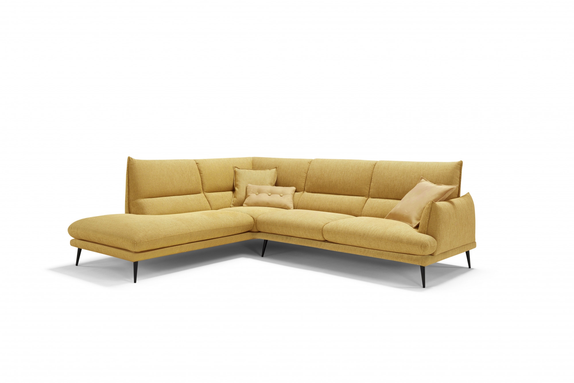 Egoitaliano Ecksofa »FUNNY, hochwertiges und aktuelles Design, bequeme Rück günstig online kaufen