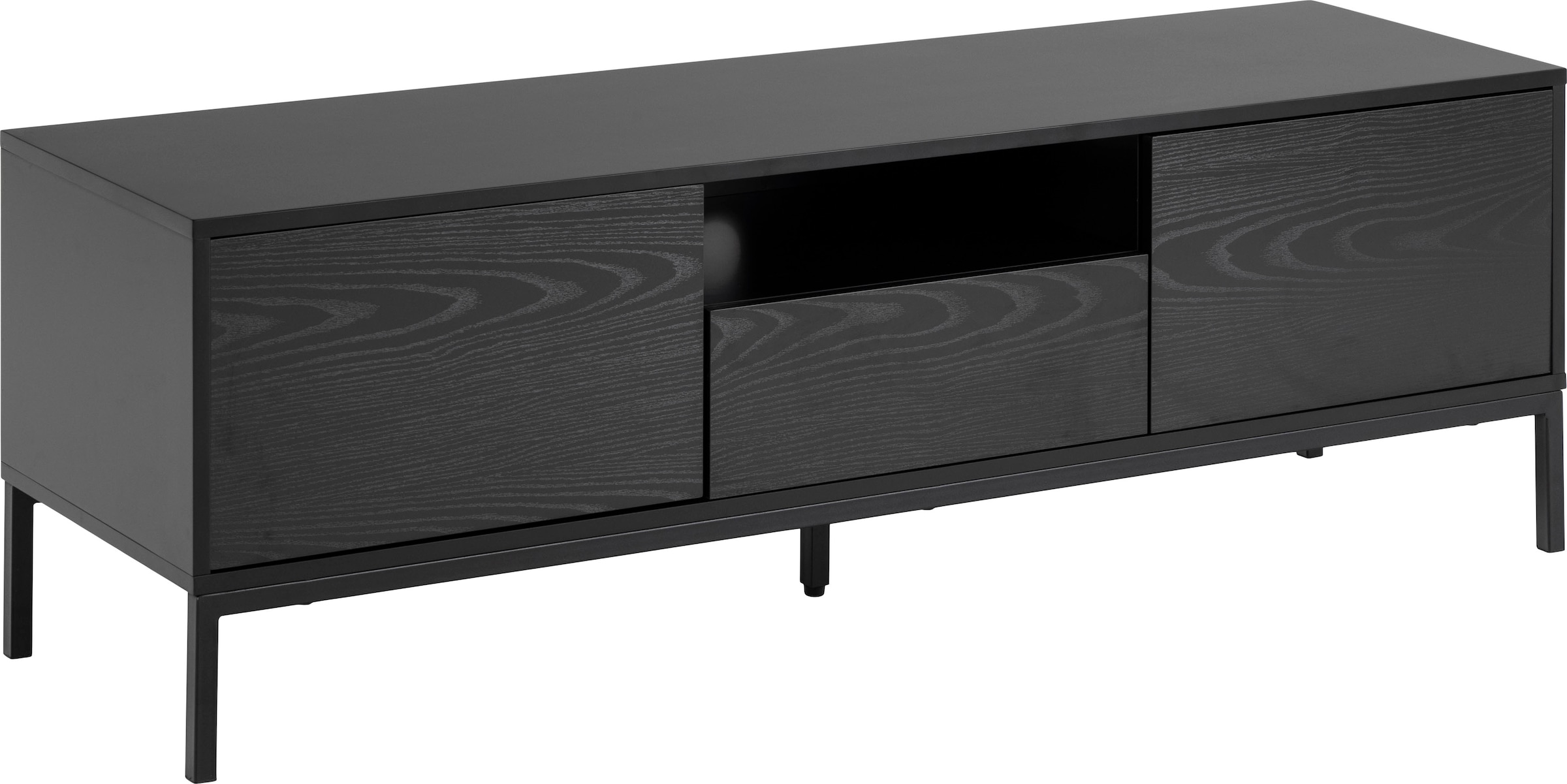 ACTONA GROUP TV-Schrank, 1 Schublade, 1 offenem Fach und 2 geschlossenen Fächern, Breite 140 cm