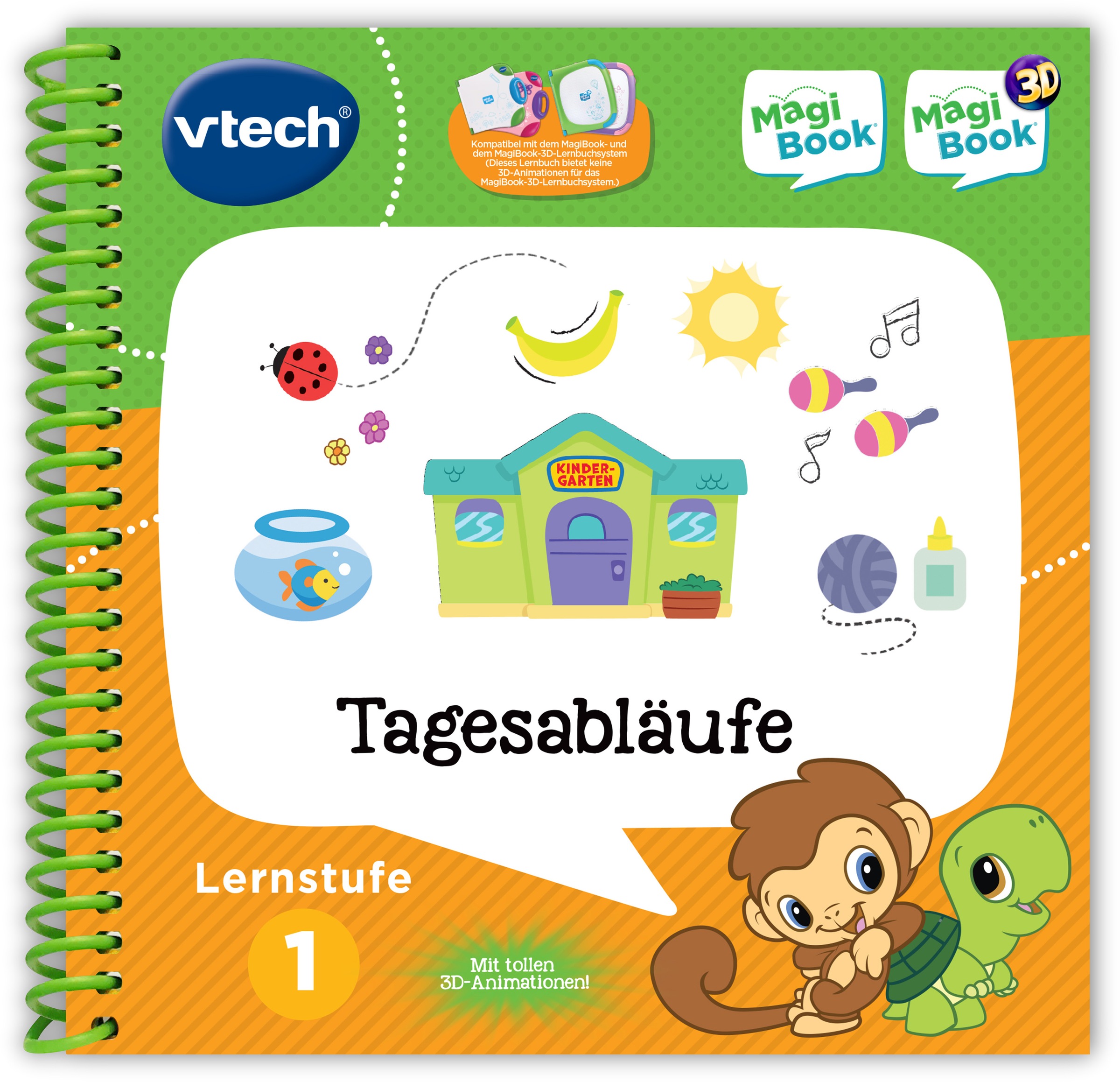 Vtech® Buch »MagiBook Lernbücher-Set Lernstufe 1«, (3-tlg. Set)