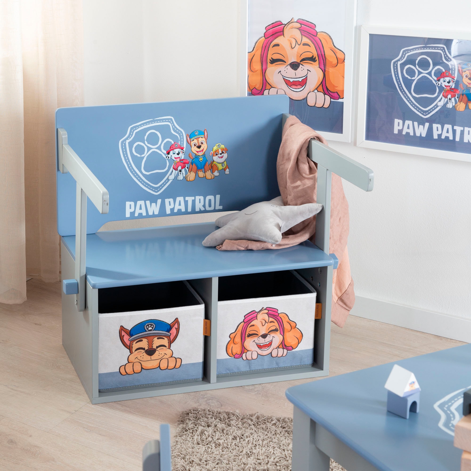 roba® Sitzbank »Paw Patrol«, mit 2 Aufbewahrungsboxen