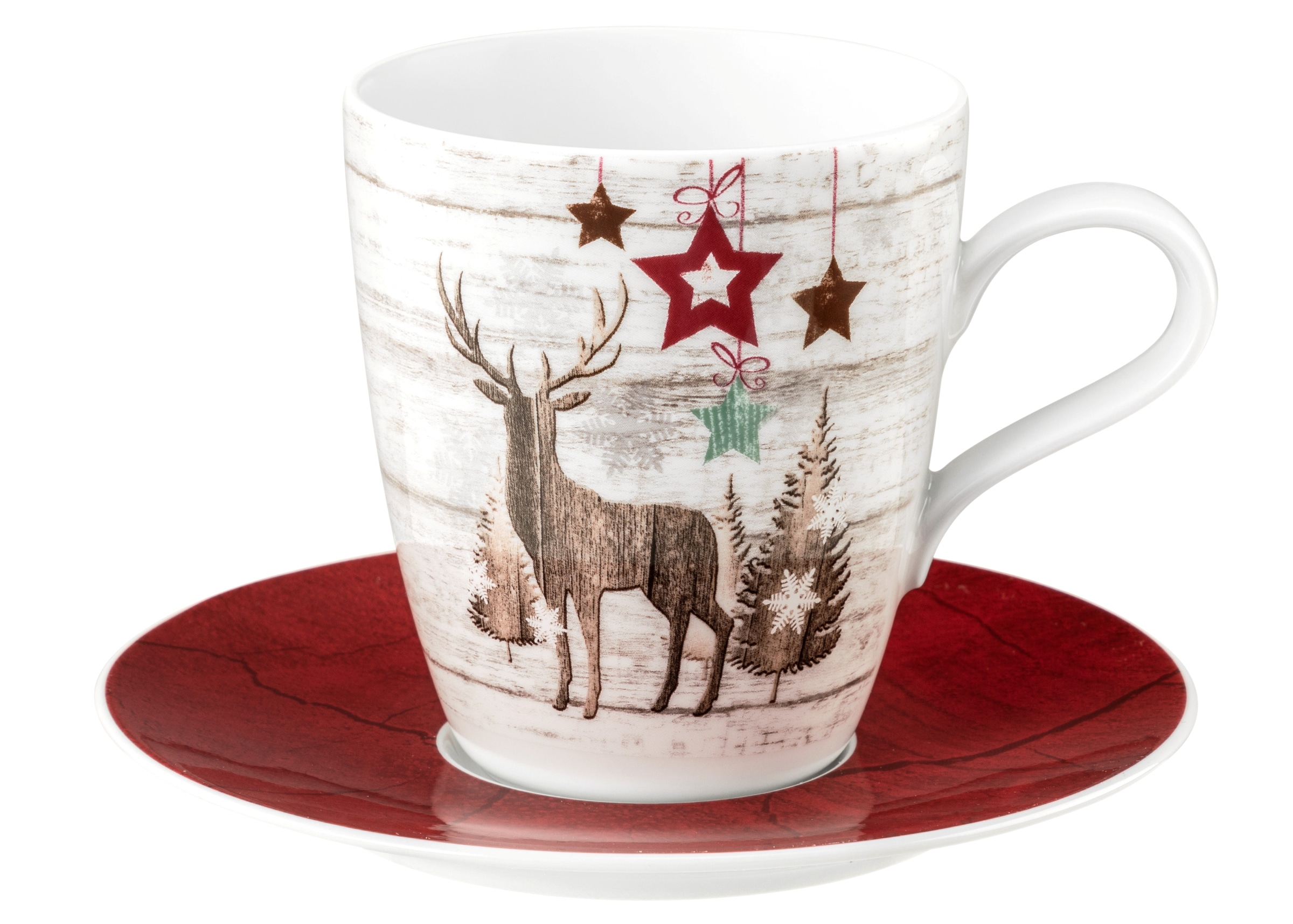 Seltmann Weiden Becher »Life Christmas« Becher mit Henkel 0,40 l und weihnachtlichem Dekor