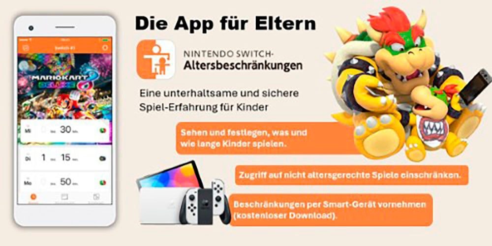 Nintendo Switch Konsolen-Set »NSW OLED Konsole weiss inkl.Super Mario Galaxy 1+2« 64 GB