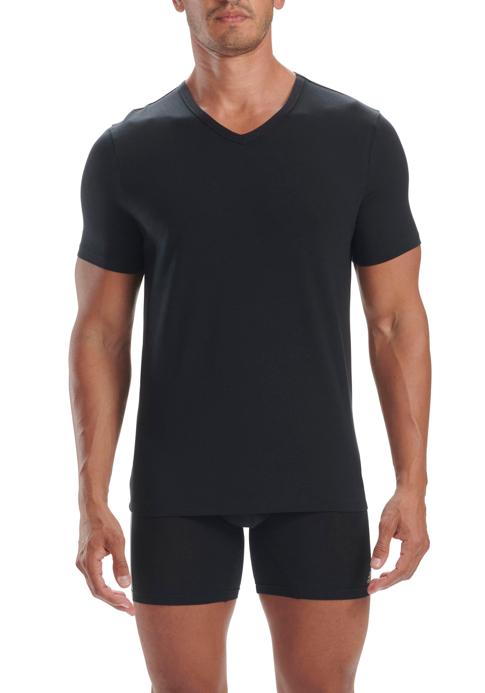 adidas Sportswear T-Shirt »"Active Flex Cotton"«, mit V-Ausschnitt und legerer Passform