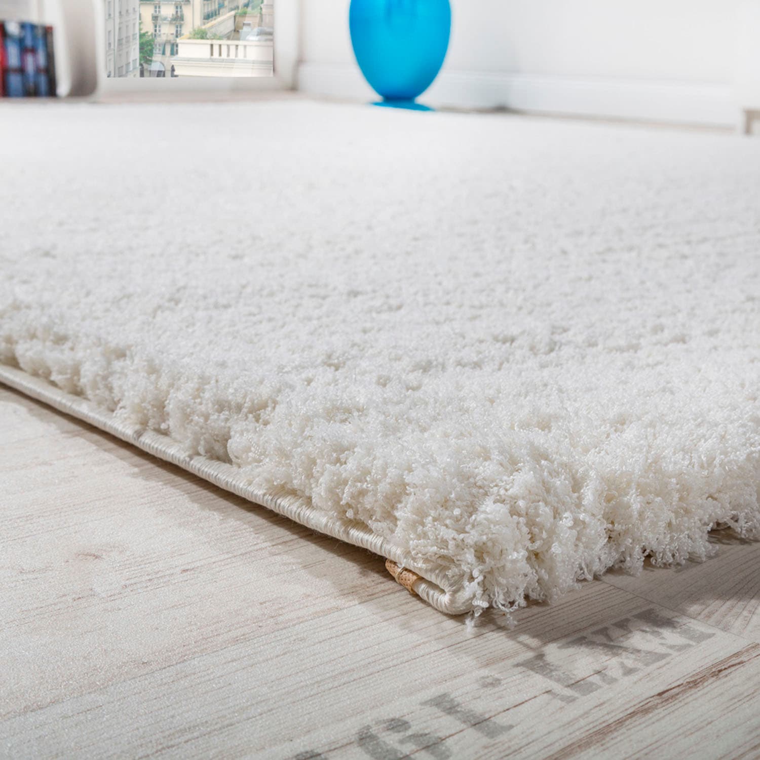 Paco Home Hochflor-Teppich »Avantgarde 550«, rechteckig, 45 mm Höhe, gewebt, besonders weich und & flauschig, Uni Farben