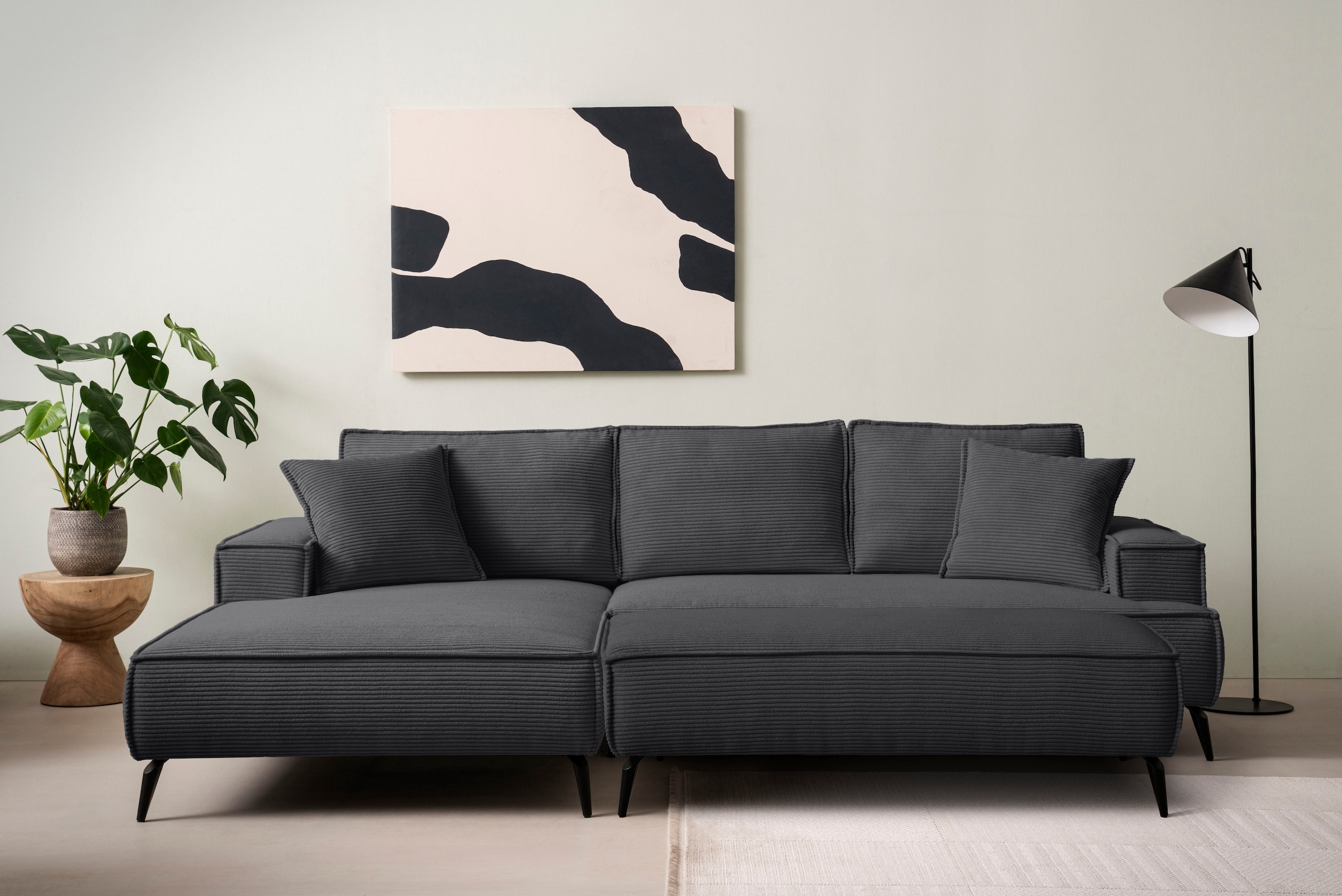 Home affaire Sitzgruppe »TVINNU, Polsterecke L-Form, Schlaffunktion, mit Ho günstig online kaufen