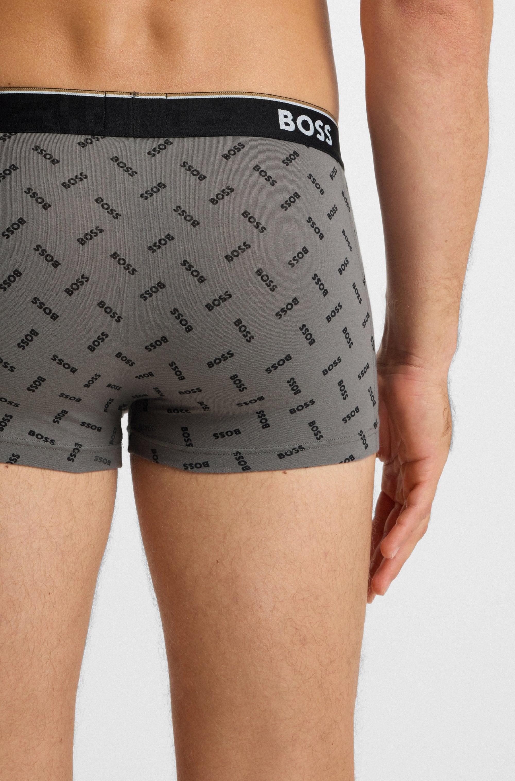 BOSS Trunk Packung, 3 Stk. aus Stretch-Baumwolle, elastischer Bund, mittlere Bundhöhe