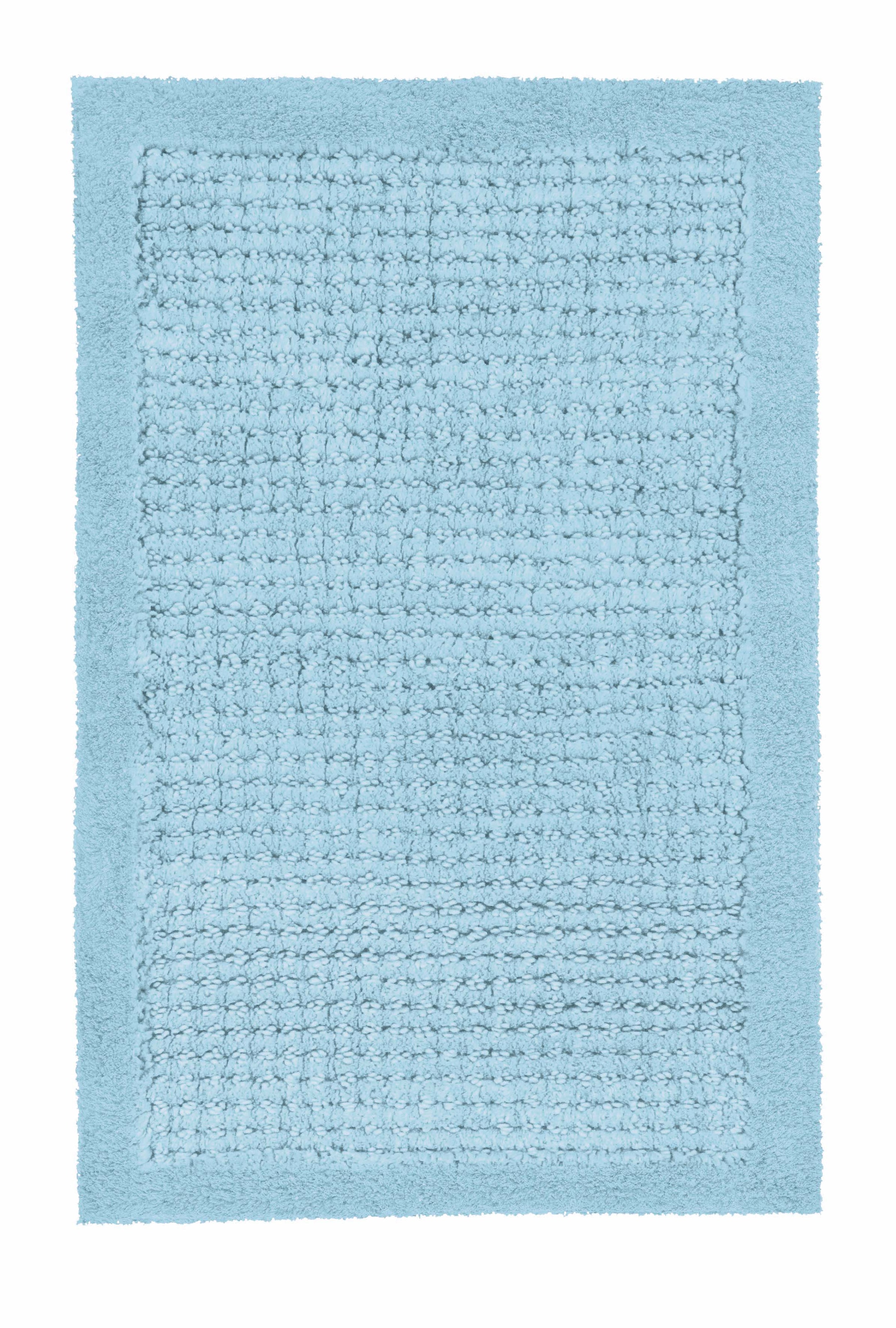 Kleine Wolke Badematte »Net«, rutschhemmend beschichtet, fußbodenheizungsgeeignet, Badteppich, Uni Farben, rutschhhemmend
