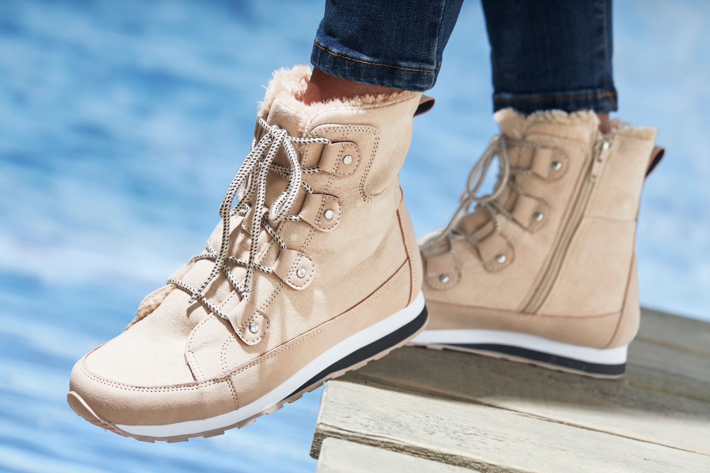 Vivance Stiefelette, mit Warmfutter, Winterstiefel, Stiefel, Boots VEGAN