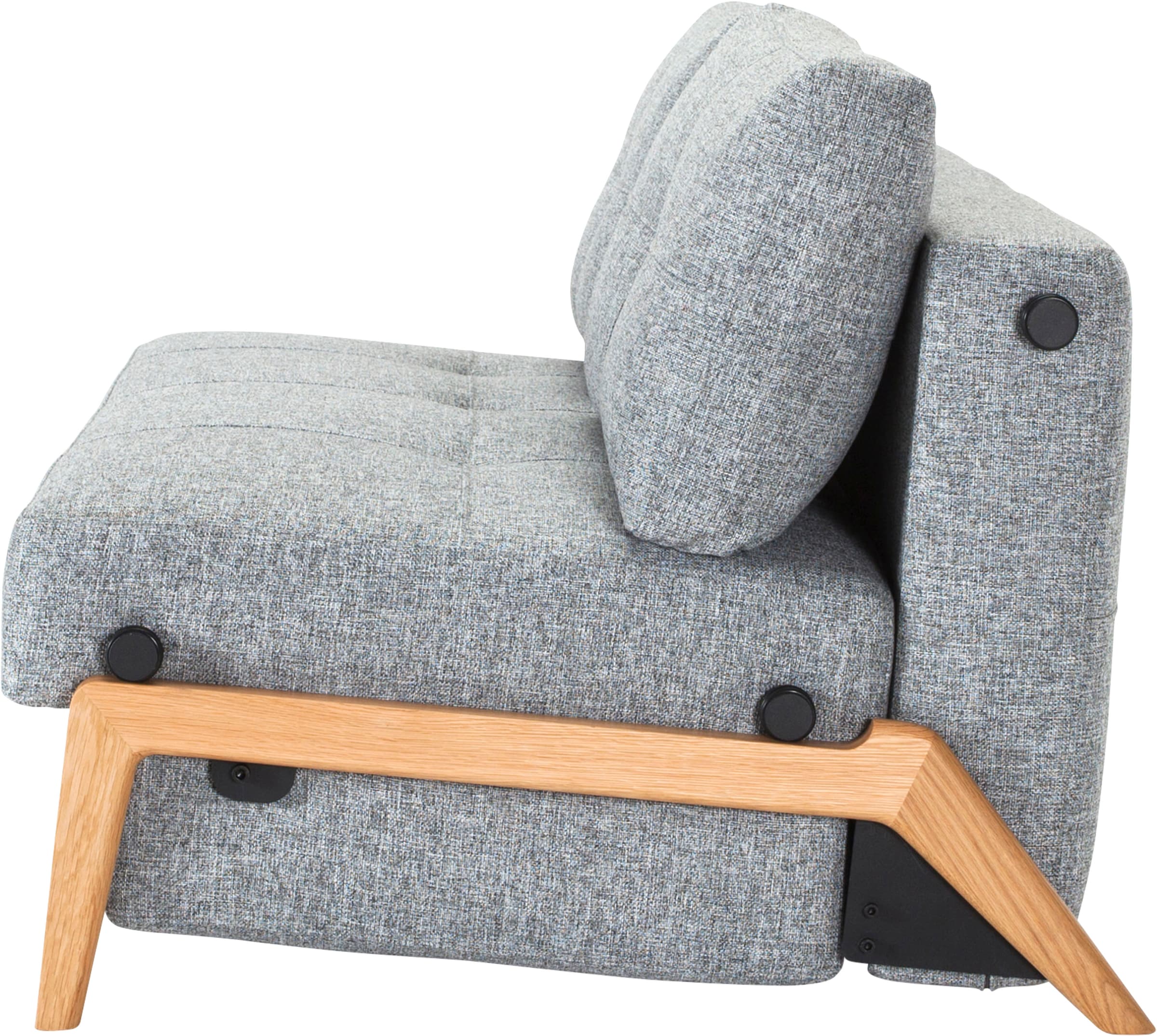 INNOVATION LIVING ™ Schlafsofa »Cubed hochwertige Schlaffunktion, Design und extra Komfort,«, kompaktes Klappsofa mit Füßen aus Eiche