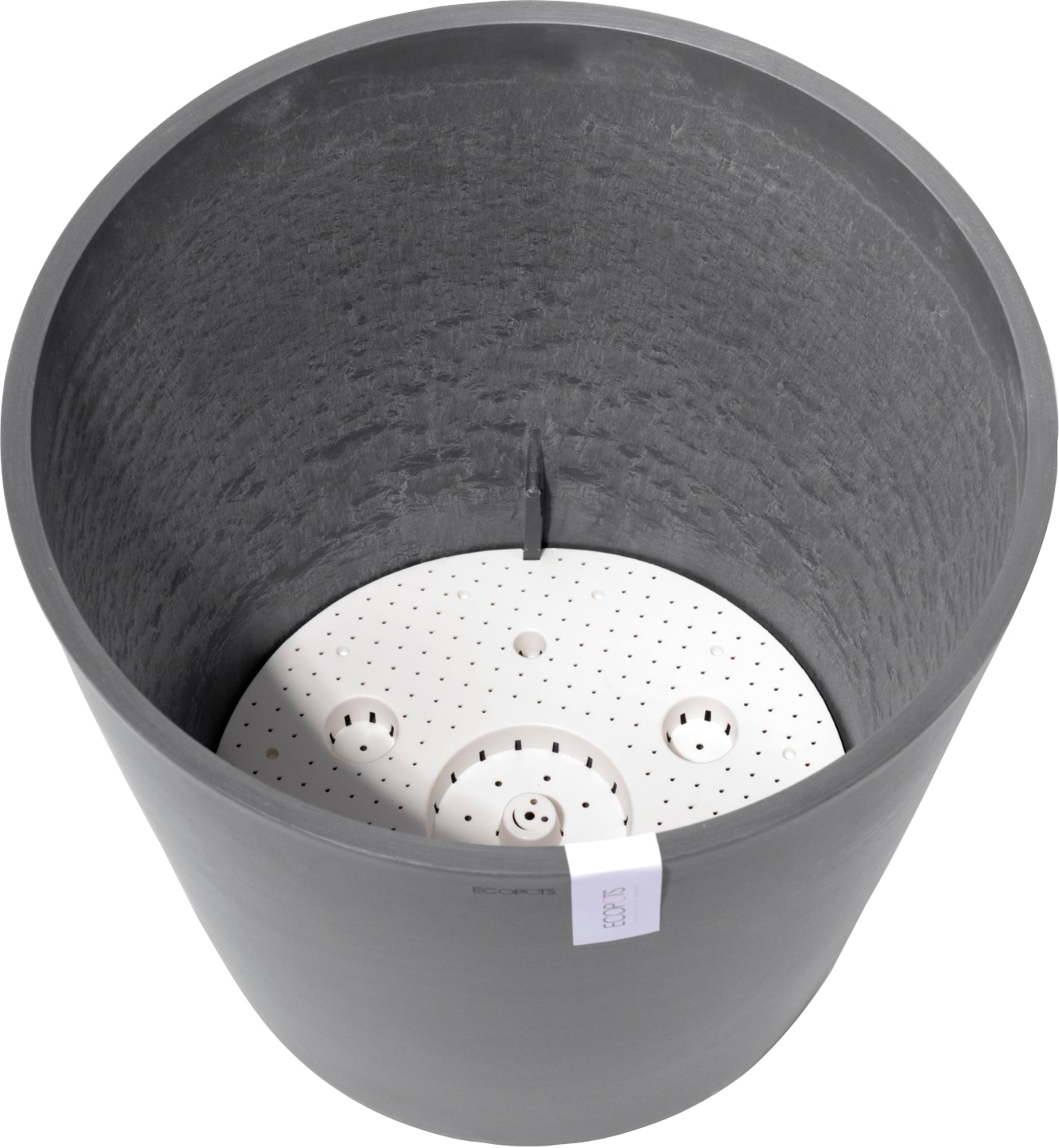 ECOPOTS Blumentopf »AMSTERDAM 50x50x43,8 cm, Wasserreservoir online mit Grey«, kaufen BxTxH