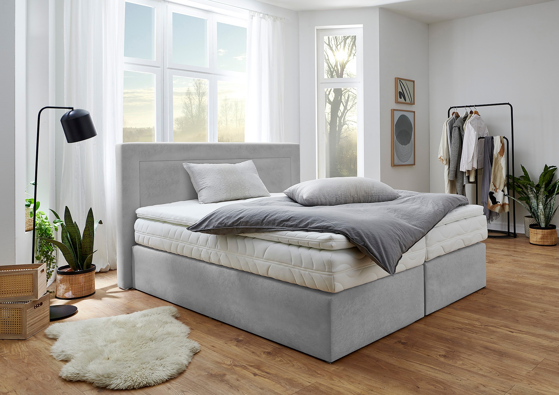 Westfalia Schlafkomfort Boxspringbett wahlweise mit Bettkasten und Topper günstig online kaufen