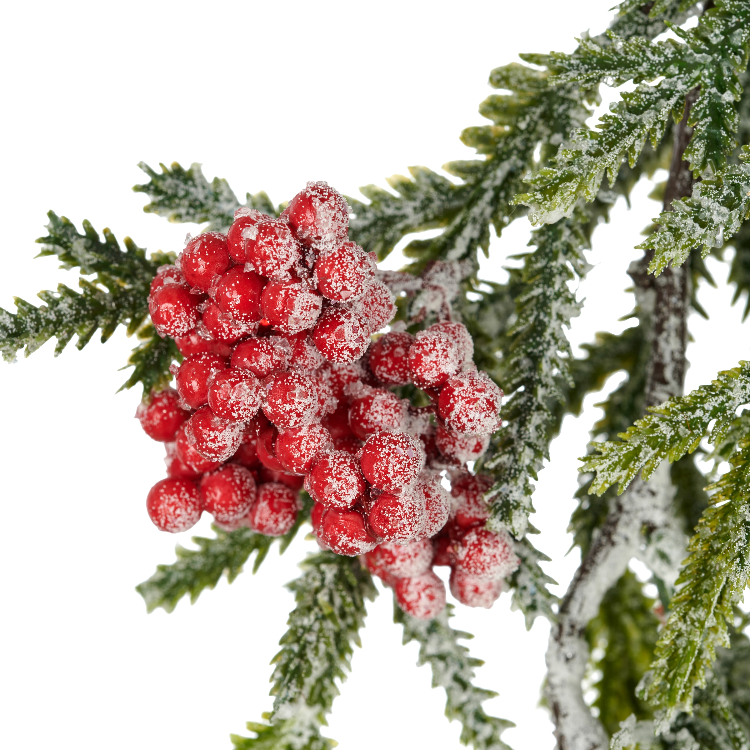 Creativ green Kunstranke »Hänger mit Tannenzweigen« mit Frost-Optik