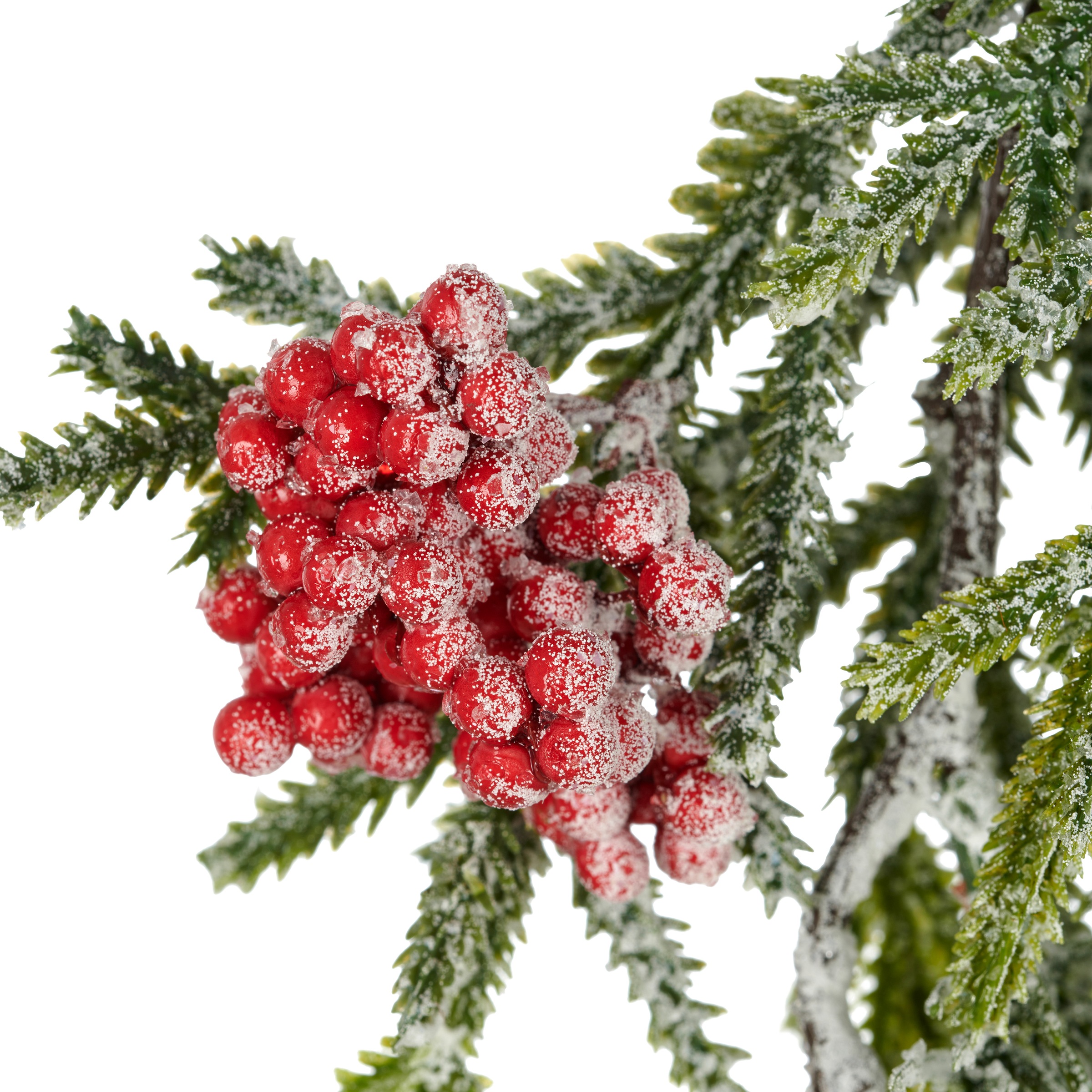 Creativ green Kunstranke »Hänger mit Tannenzweigen« mit Frost-Optik günstig online kaufen