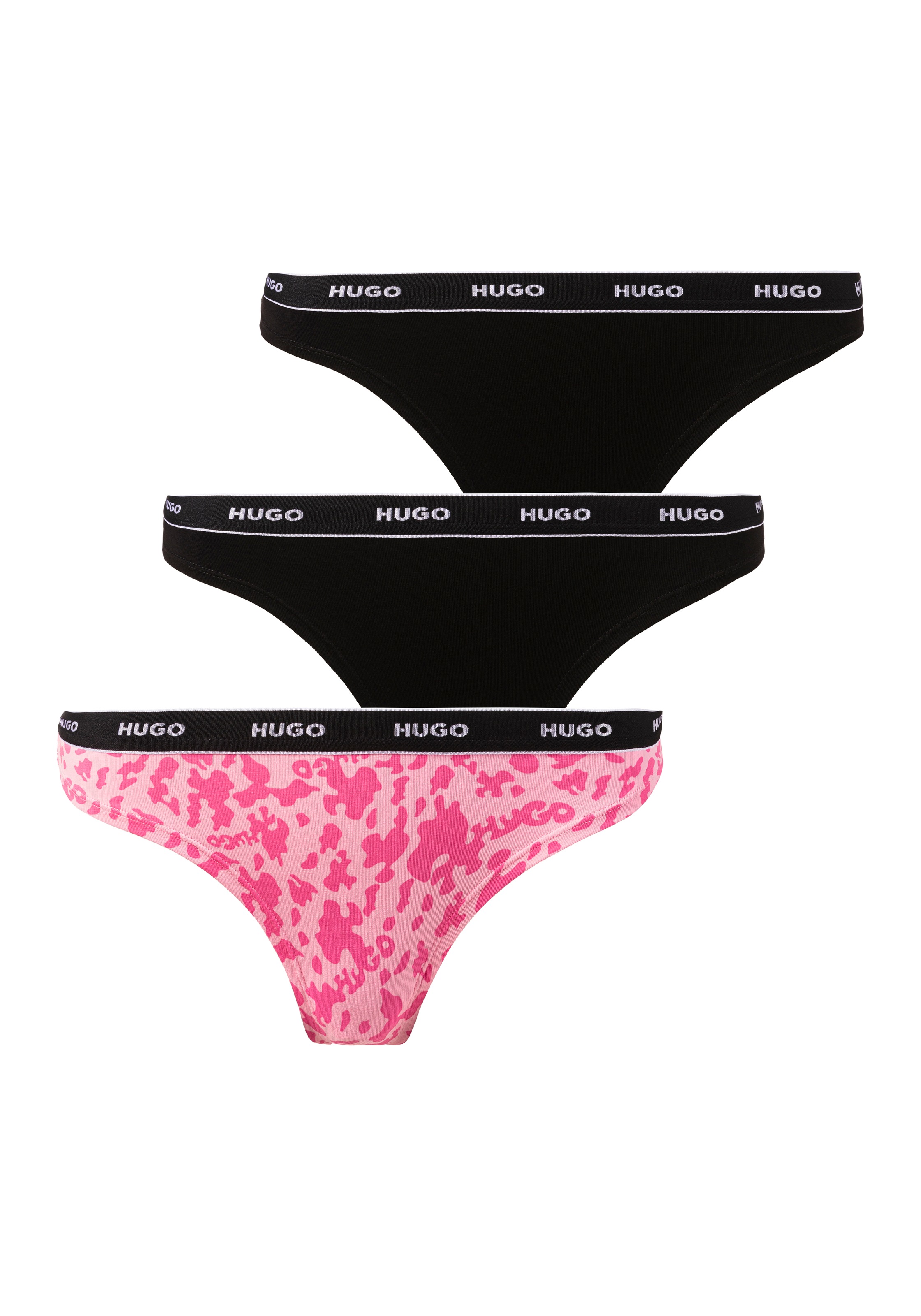 HUGO TRIPLET STRING GIFT - Perizoma - black/nero