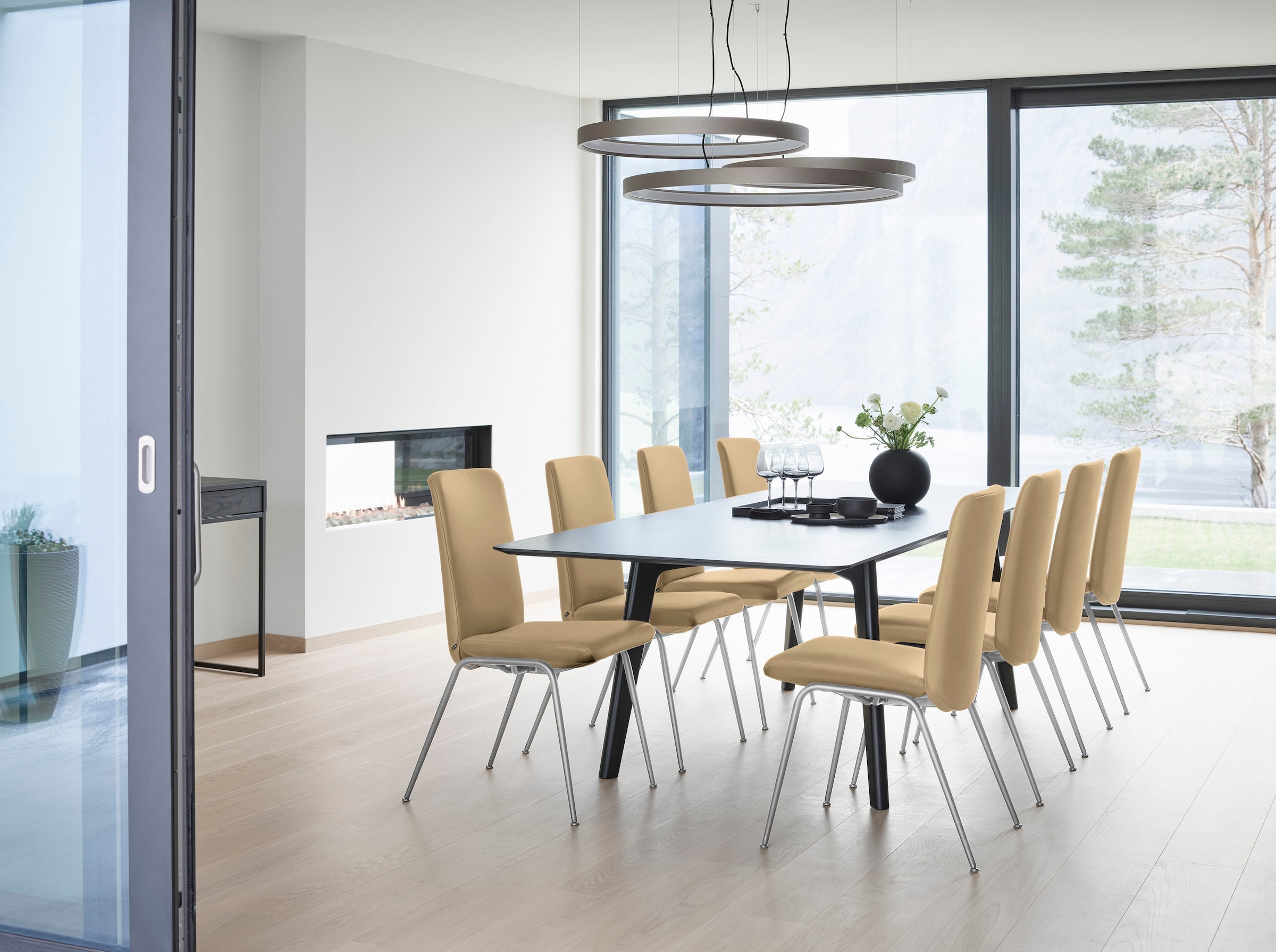 Stressless® Polsterstuhl »Laurel«, Leder PALOMA, Low Back, Größe L, mit Beinen aus Stahl in Chrom glänzend
