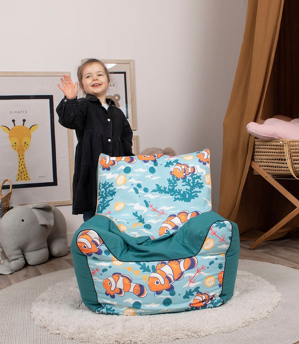 Knorrtoys® Sitzsack »Junior, Clownfish«, für Kinder; Made in Europe