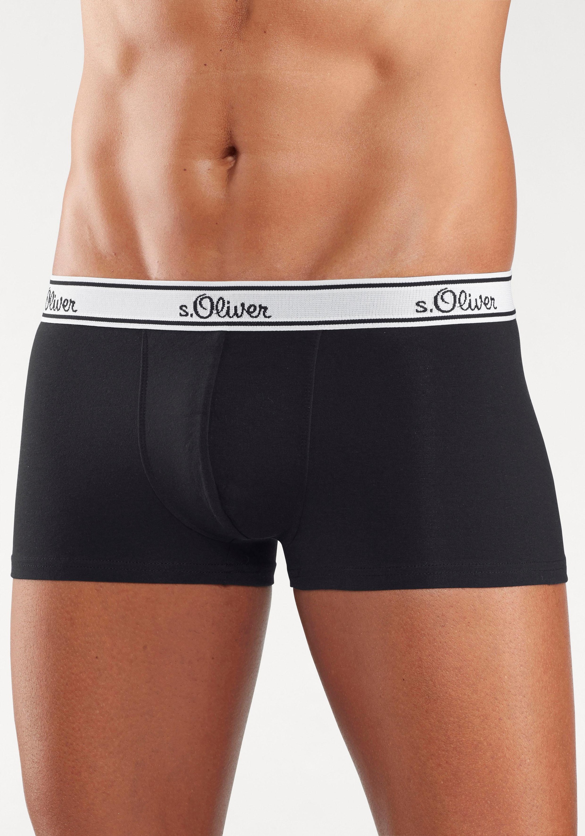 s.Oliver Hipster, (Packung, 3 St.), knapp sitzende schöne Retro Pants aus Baumwollmischung