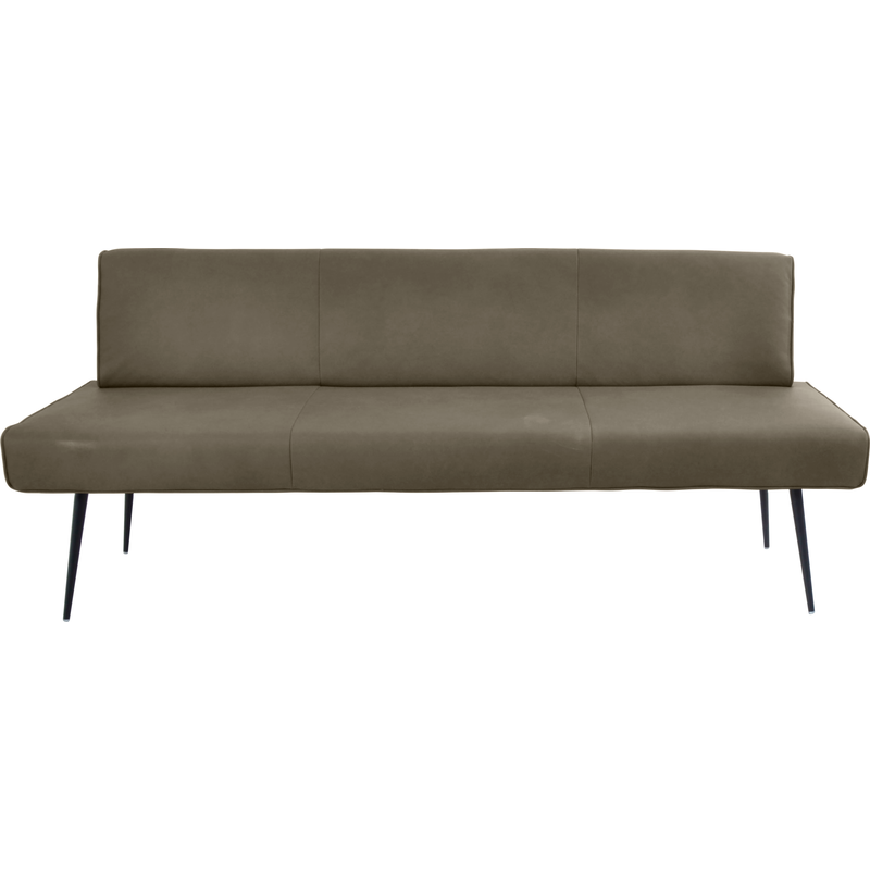 K+W KOMFORT & WOHNEN Polsterbank »Giacomo I« 1 Stk. tlg. Metallfüsse in schwarz, wahlweise in der Breite 200cm oder 177cm kaktus + schwarz