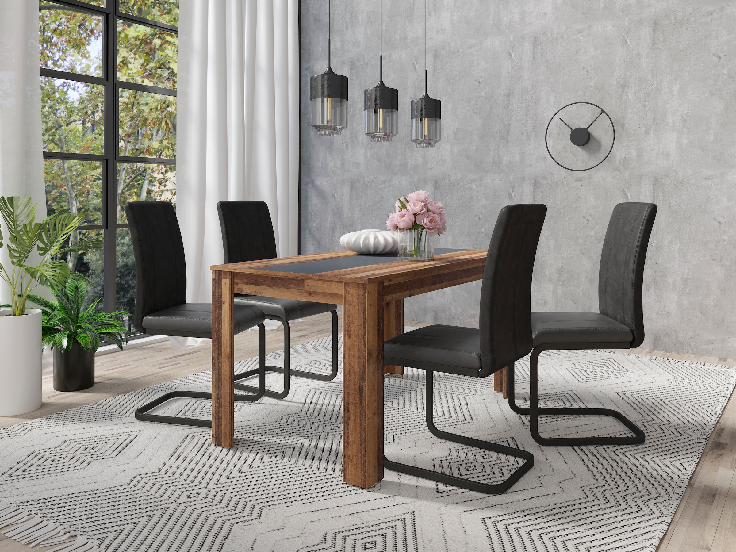2. Bild von byLIVING Esstisch »Nori«, Breite 120, 140 oder 160 cm, Mittelplatte wendbar