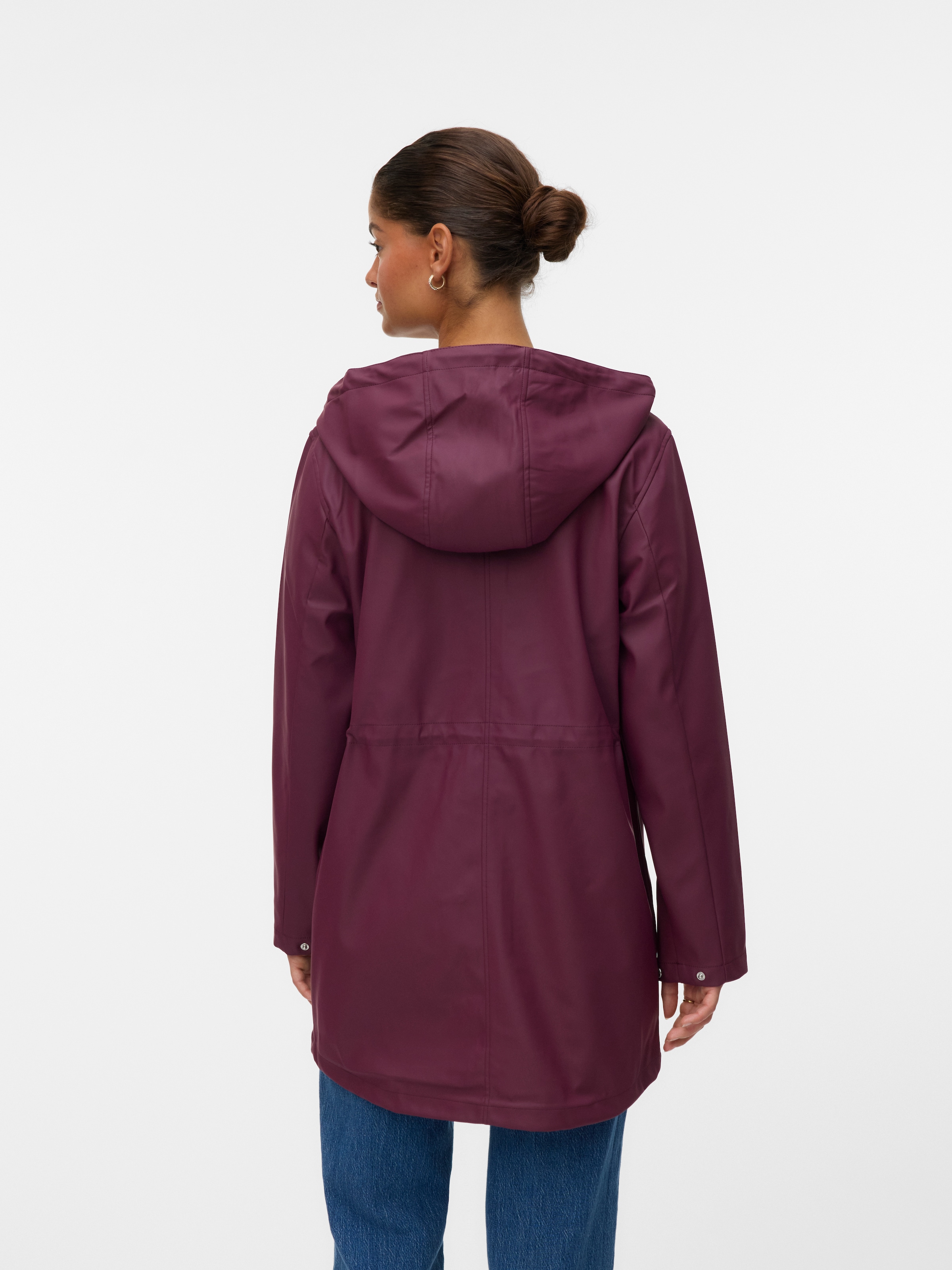 Vero Moda Regenjacke »VMMALOU COATED JACKET« mit Kapuze wasserabweisende Beschichtung