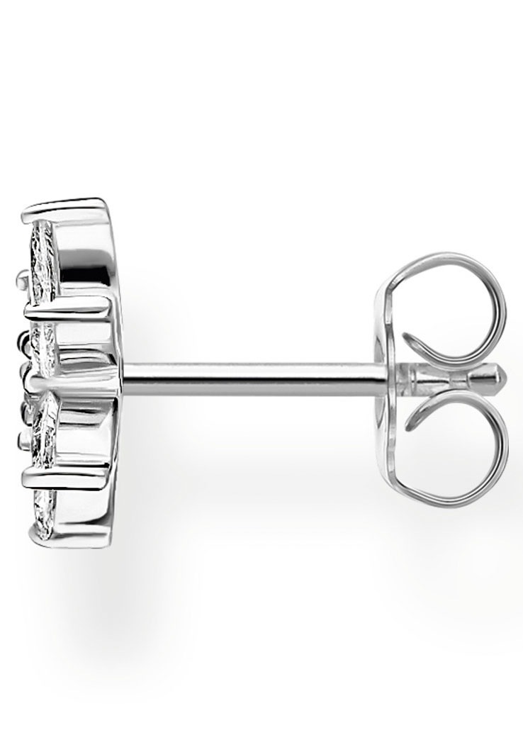 THOMAS SABO Single-Ohrstecker »Blume, H2196-051-14«, mit Zirkonia (synth.)
