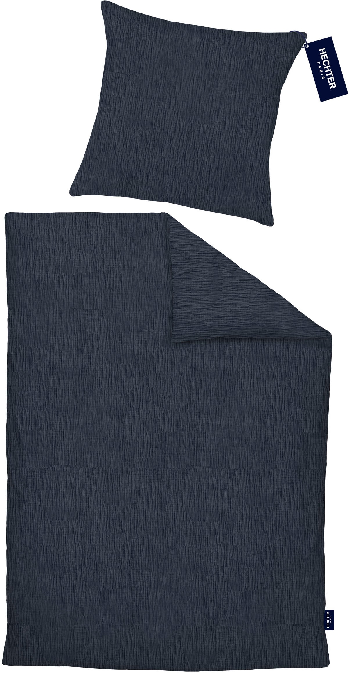 HECHTER PARIS Bettwäsche »0481309« 2 Stk. tlg. gekreppte Optik + Struktur, weich, angenehmes Schlafklima, Sommer