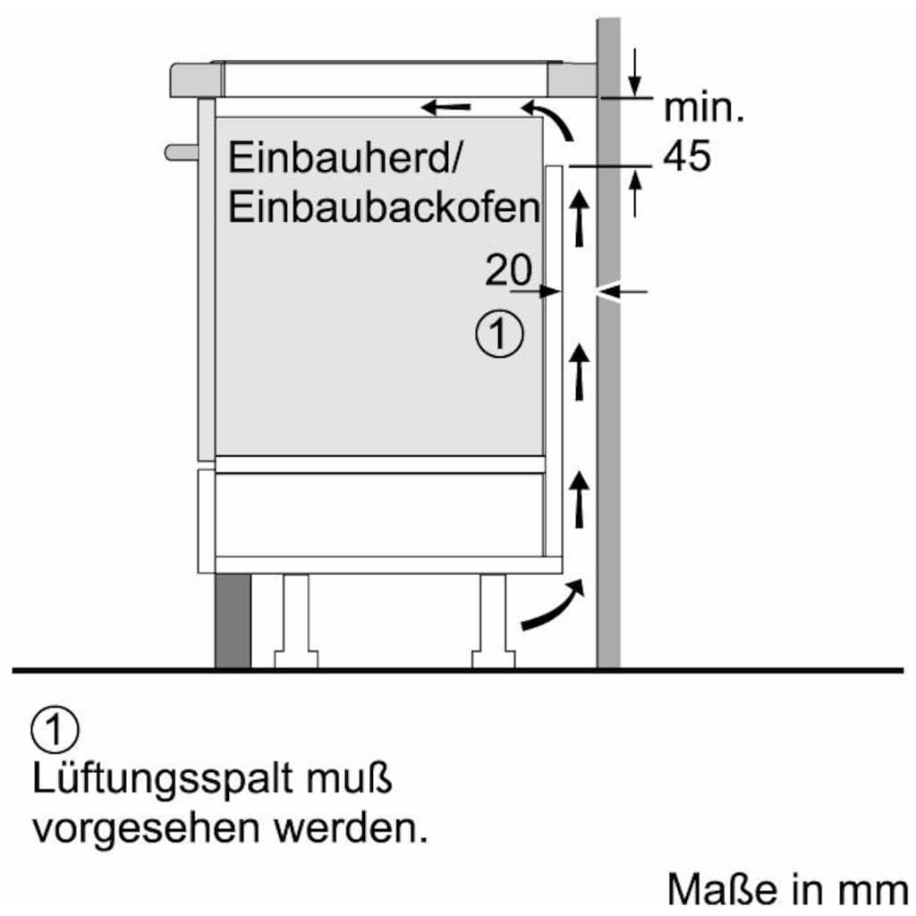 NEFF Flex-Induktions-Kochfeld von SCHOTT CERAN® »T58TT20N0«, T58TT20N0, mit intuitiver Twist Pad® Bedienung