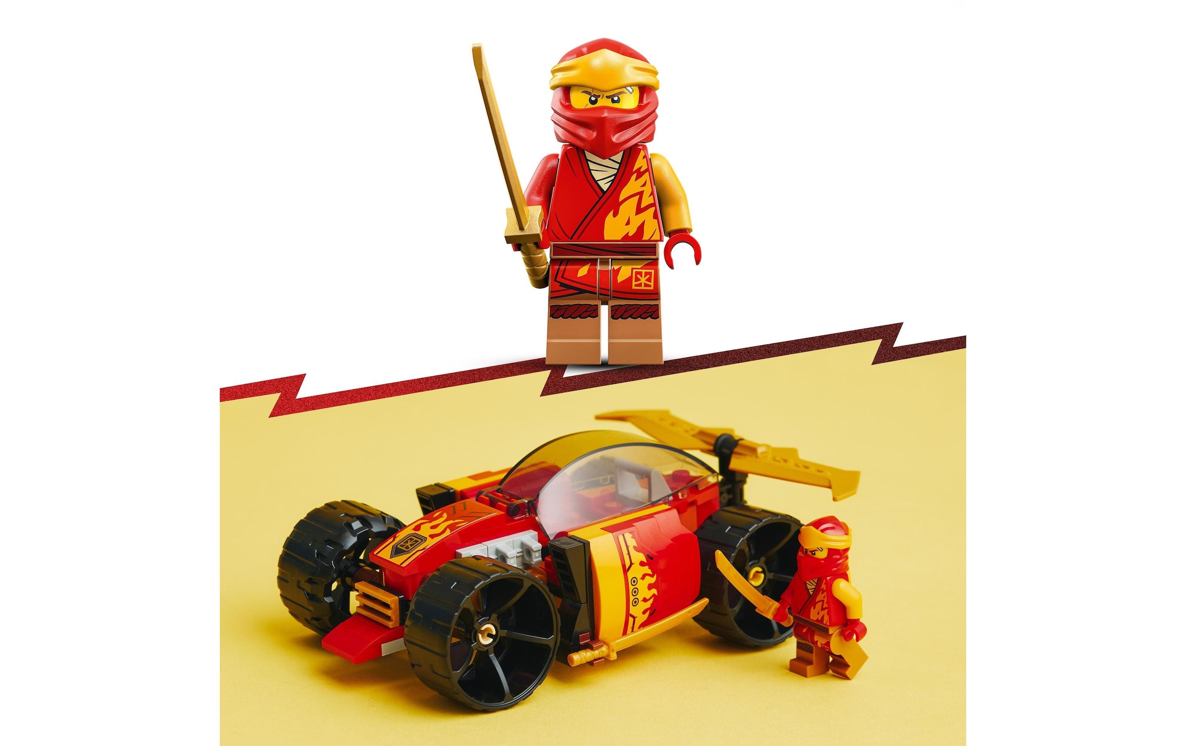 LEGO® Konstruktionsspielsteine »Kais Ninja-Rennwagen EVO«