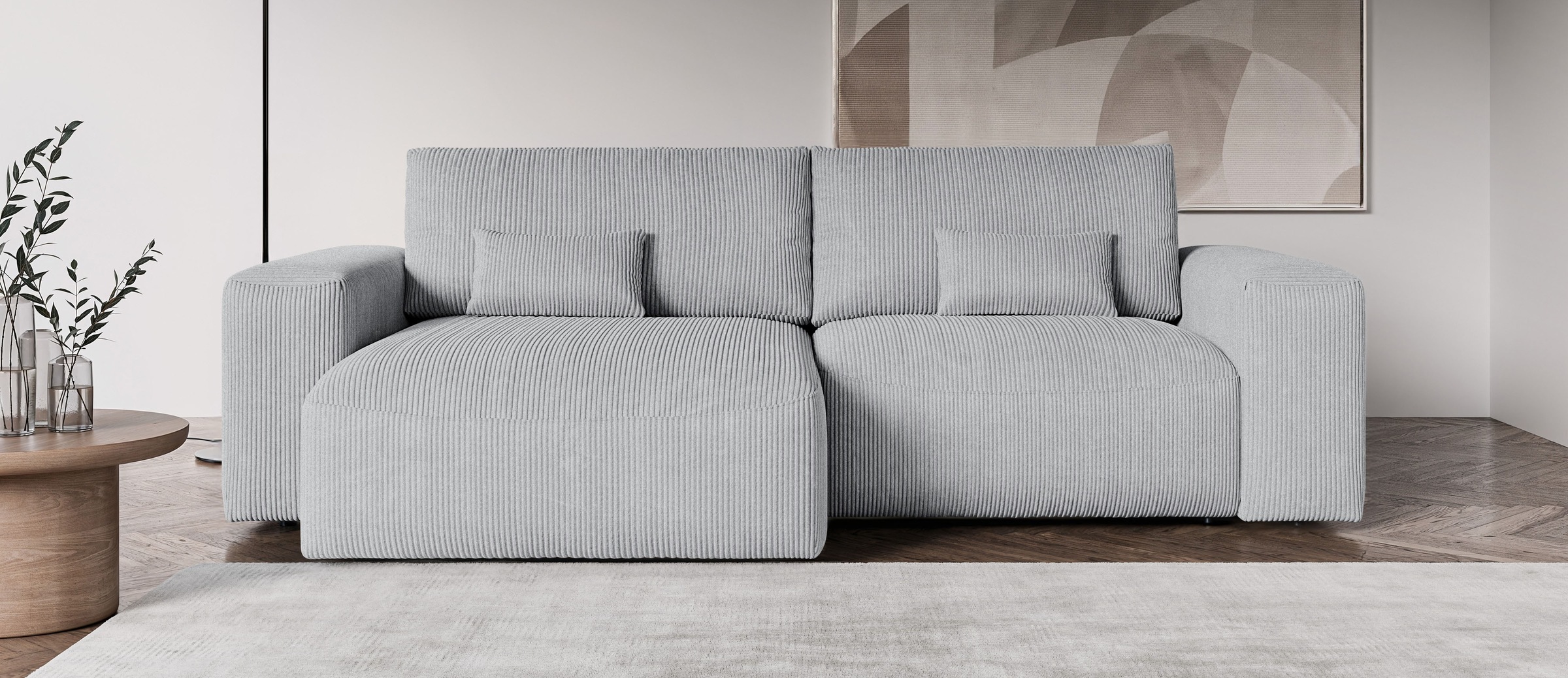 OTTO home Ecksofa »MATTS Schlafsofa mit Bettkasten, Maße B/T/H: 265/159/89 günstig online kaufen
