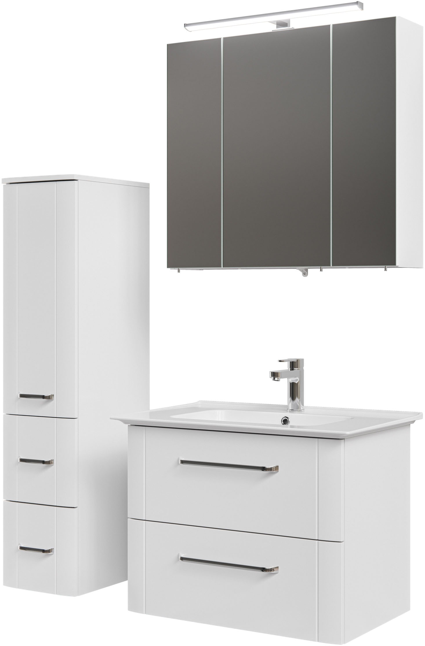 Saphir Badmöbel-Set »Badmöbel-Set Serie 3006 3-teilig Keramik-Waschtisch mi günstig online kaufen