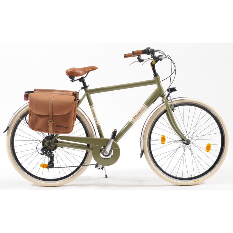 VENICE - I LOVE ITALY Cityrad »Citybike 615 Alu Man« 18 Gang Kettenschaltung für Herren, Kettenschaltung schlamm+schlamm