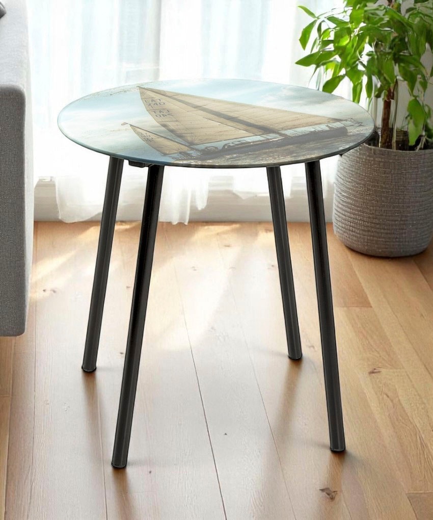 HAKU Beistelltisch »Sofatisch, Wohnzimmertisch« 1 Stk. tlg. rund - aus Metall Schwarz - Ø/H 40/41 cm