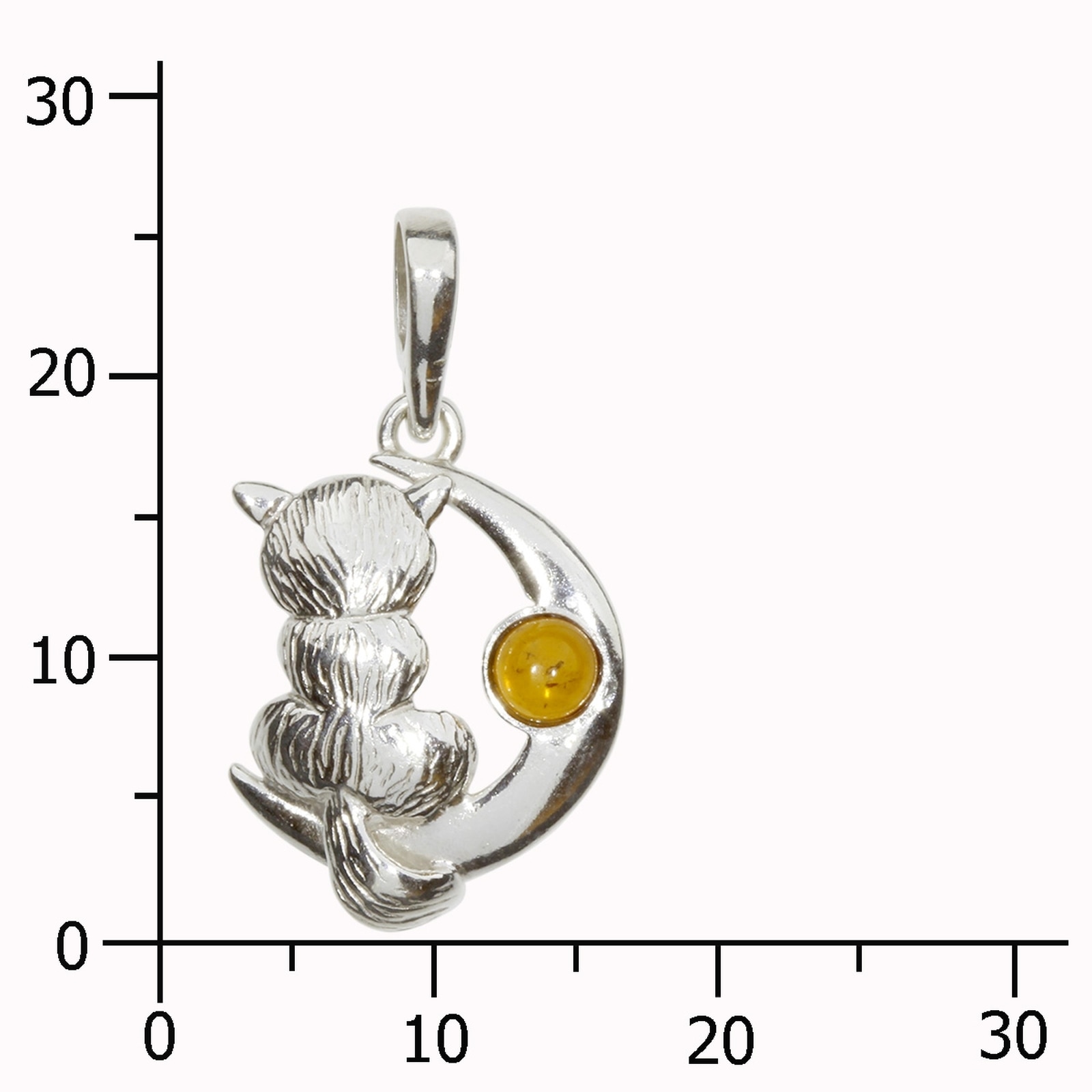OSTSEE-SCHMUCK Kettenanhänger »Ostsee-Schmuck Anhänger Katze und Mond Anhänger Katze und Mond«, (1 tlg.)