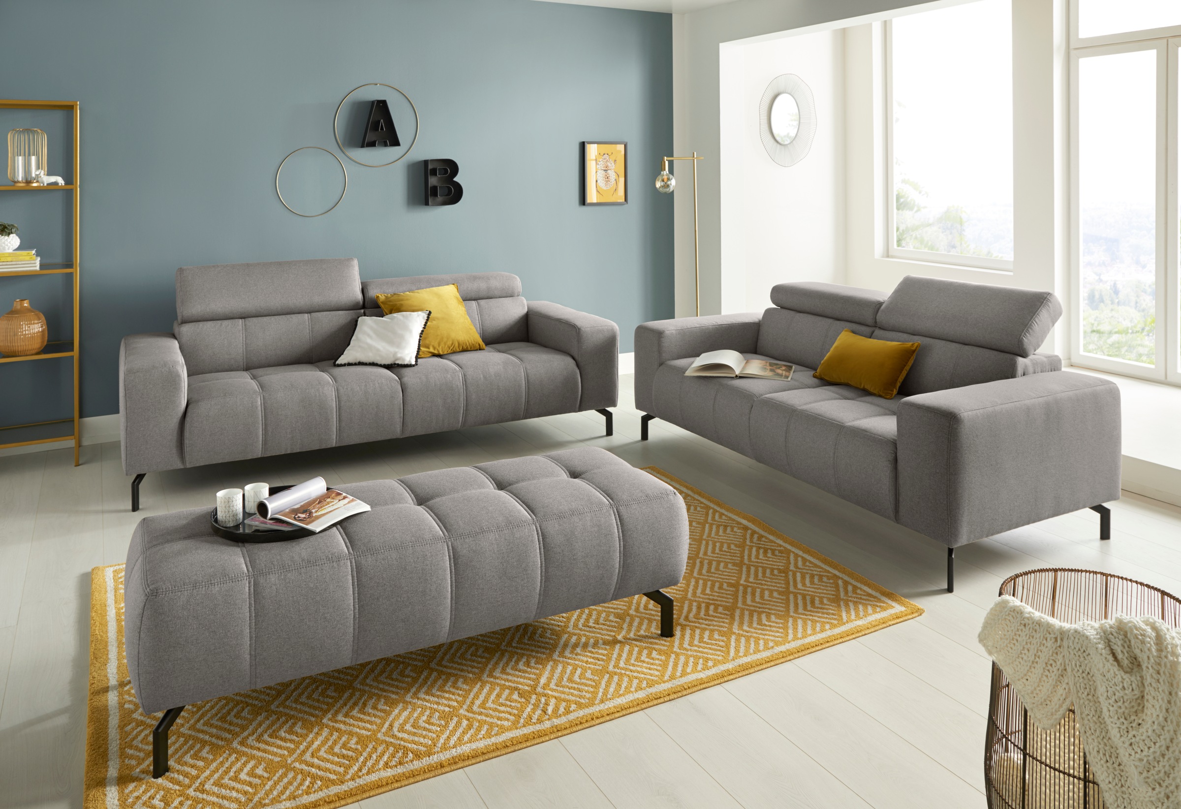 DOMO collection Polsterhocker »Cunelli«, passend zur "Cunelli"-Serie